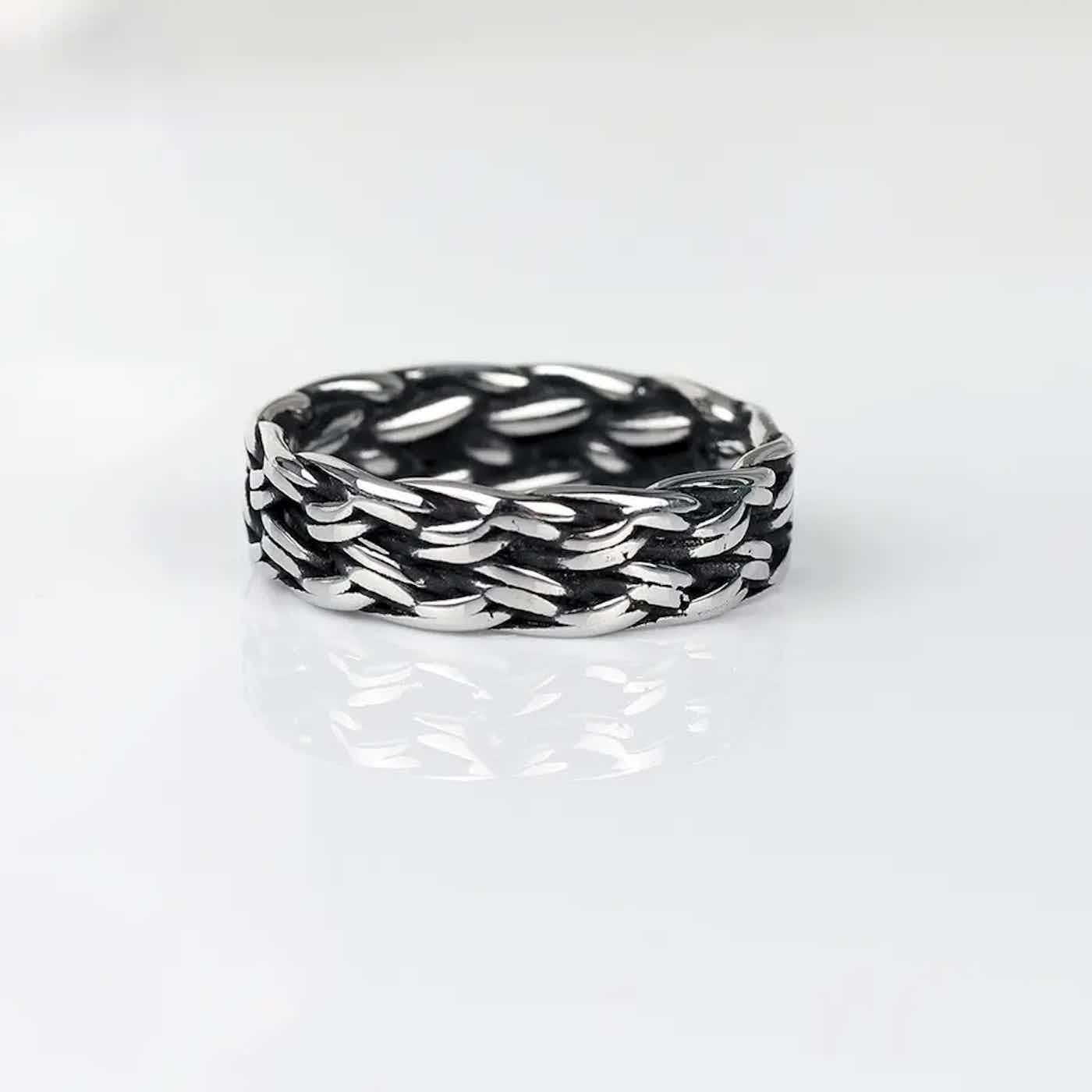 Japanese Brand Unique Weaving Rings Size ONE SIZE - 5 Thumbnail
