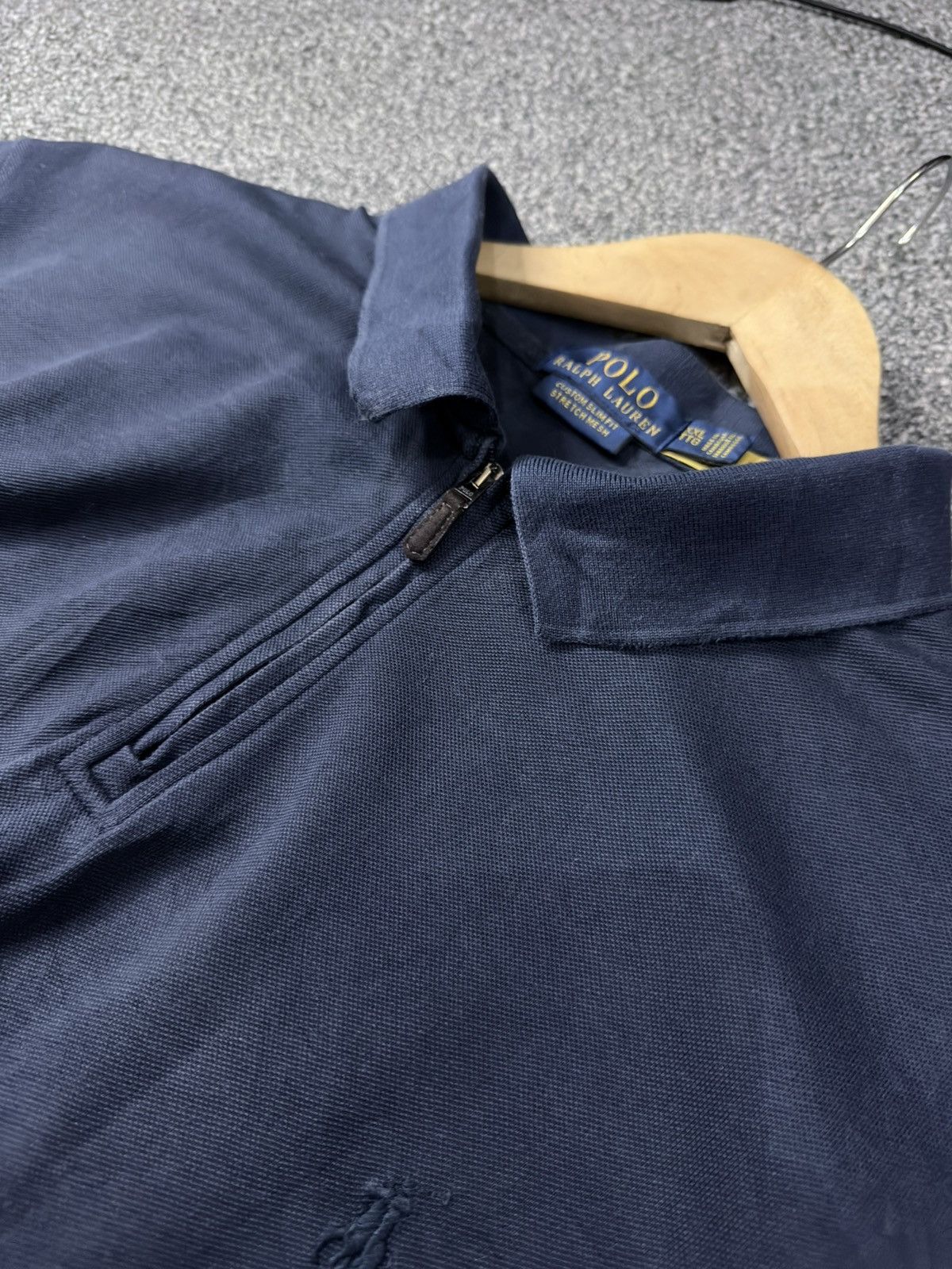 Polo Ralph Lauren SS22 Custom Slim Fit Stretch Mesh Polo Shirt Half Zip Size US XXL / EU 58 / 5 - 6 Thumbnail