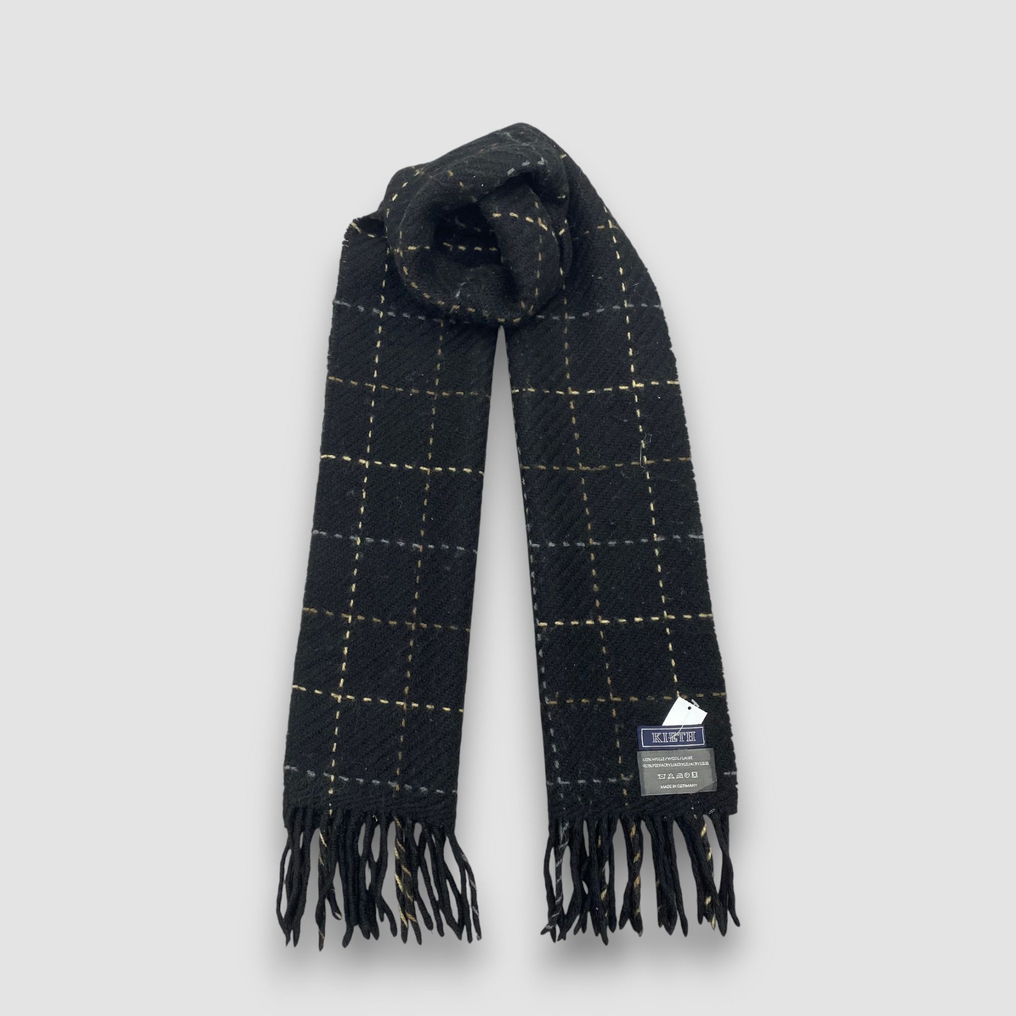 Japanese Brand Vintage Keith Scarf Muffler Wool Cashmere Scarves Size ONE SIZE - 1 Thumbnail