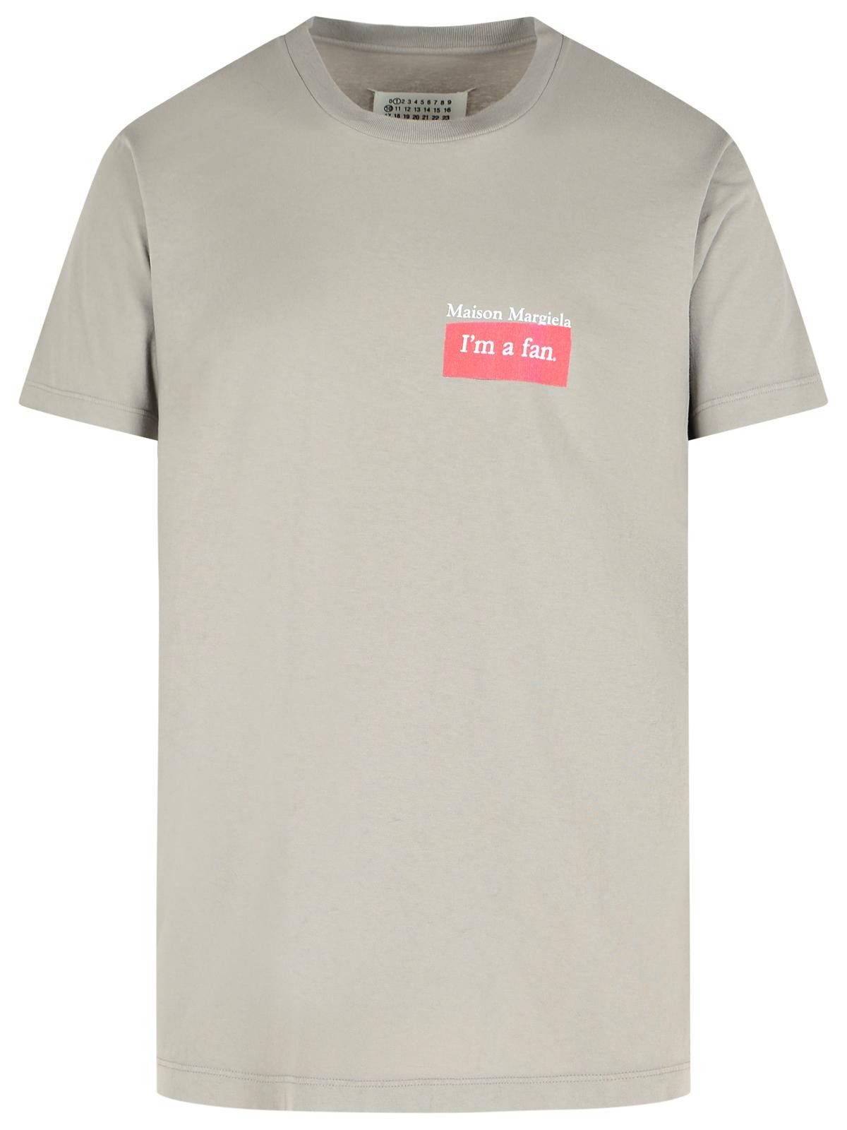 Maison Margiela MAISON MARGIELA Gray Cotton T-Shirt Size US XL / EU 56 / 4 - 1 Thumbnail