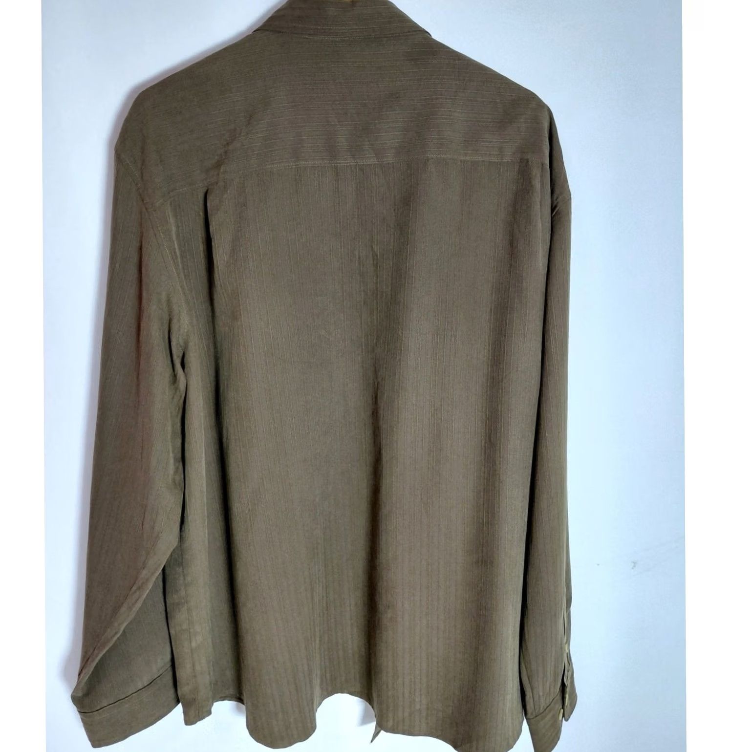 Vintage Woolrich Button-Up Shirt XXL Brown Solid Knit Long Sleeve Mens Size US S / EU 44-46 / 1 - 2 Thumbnail