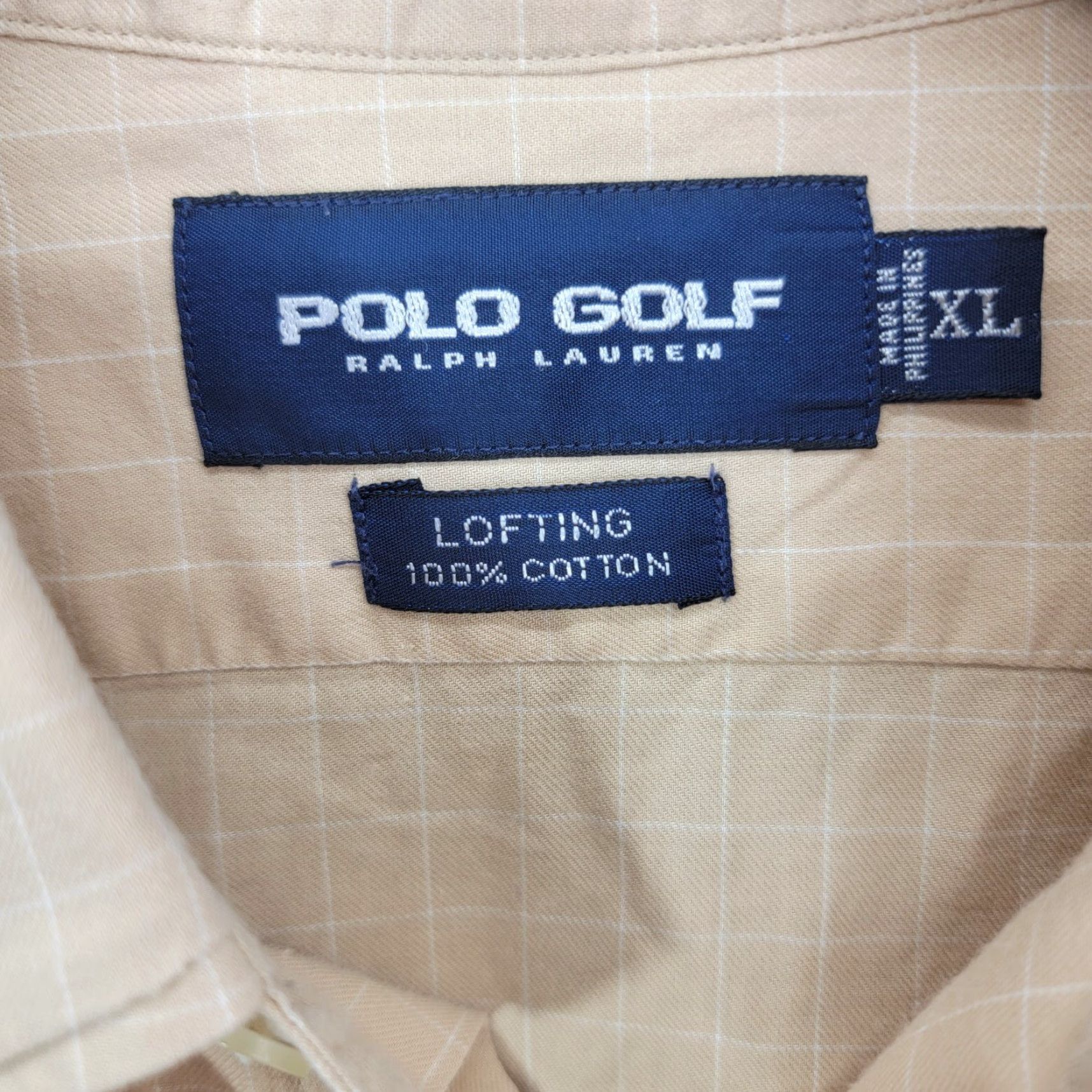 Polo Ralph Lauren Polo Ralph Lauren Shirt Mens XL Lofting Pocket long sleeve button down Beige Cotton Polo Golf Shirt Size US XL / EU 56 / 4 - 2 Thumbnail