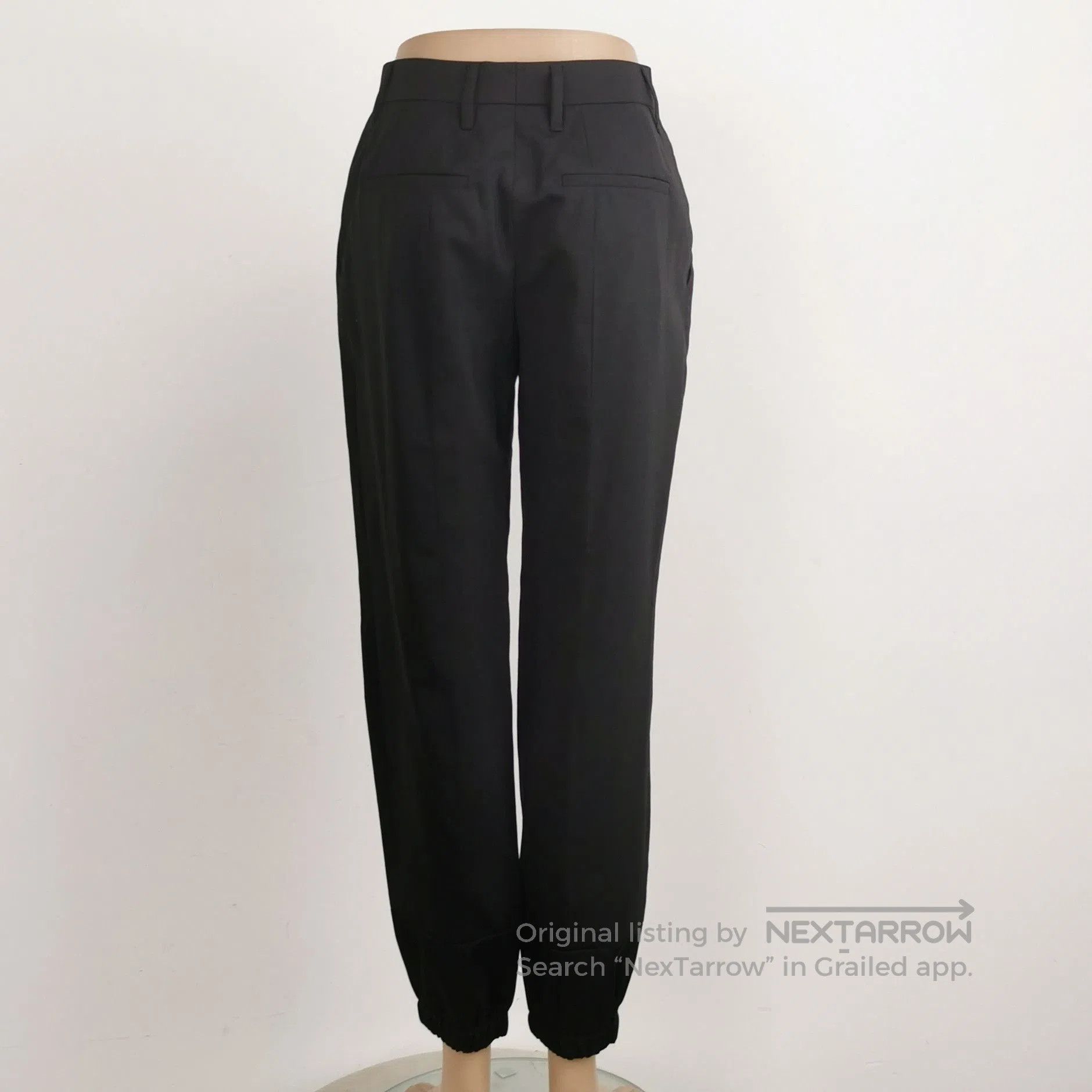 Prada Prada Black Wool Blend Long Trousers Size 36 . Size 35" - 2 Thumbnail