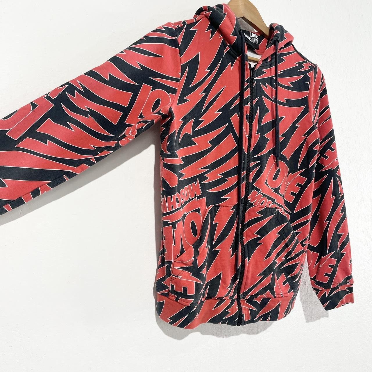 Moschino LOVE MOSCHINO all over print hoodie Size S / US 4 / IT 40 - 2 Thumbnail