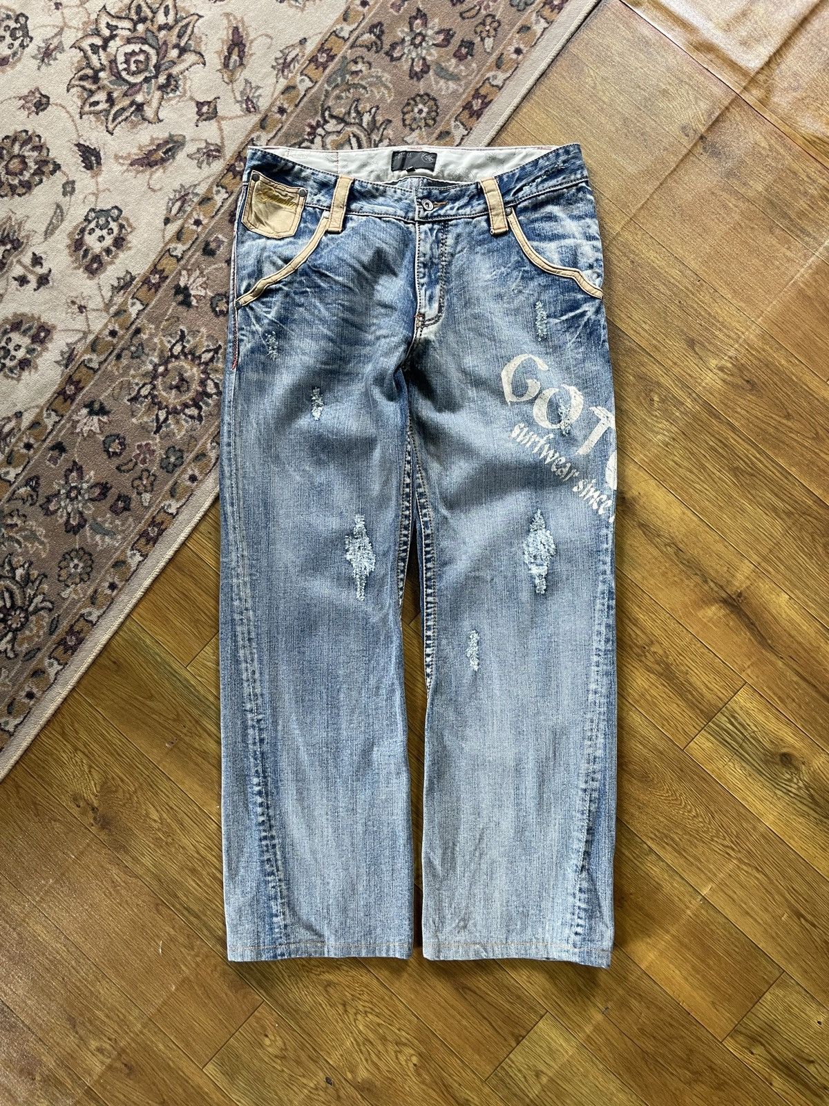 Gotcha × Vintage Vintage Gotcha Surf Baggy Pants Size US 34 / EU 50 - 2 Thumbnail