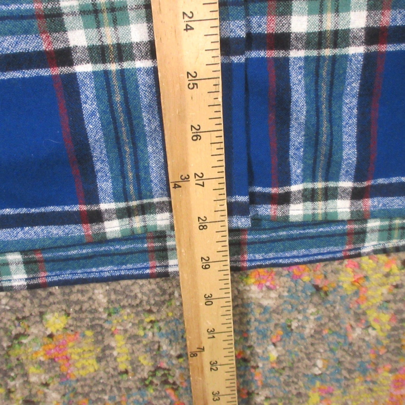 Pendleton VINTAGE Pendleton Shirt Mens S Tall Button-Front Long Sleeve Teal Plaid Wool EUC Size US S / EU 44-46 / 1 - 7 Thumbnail