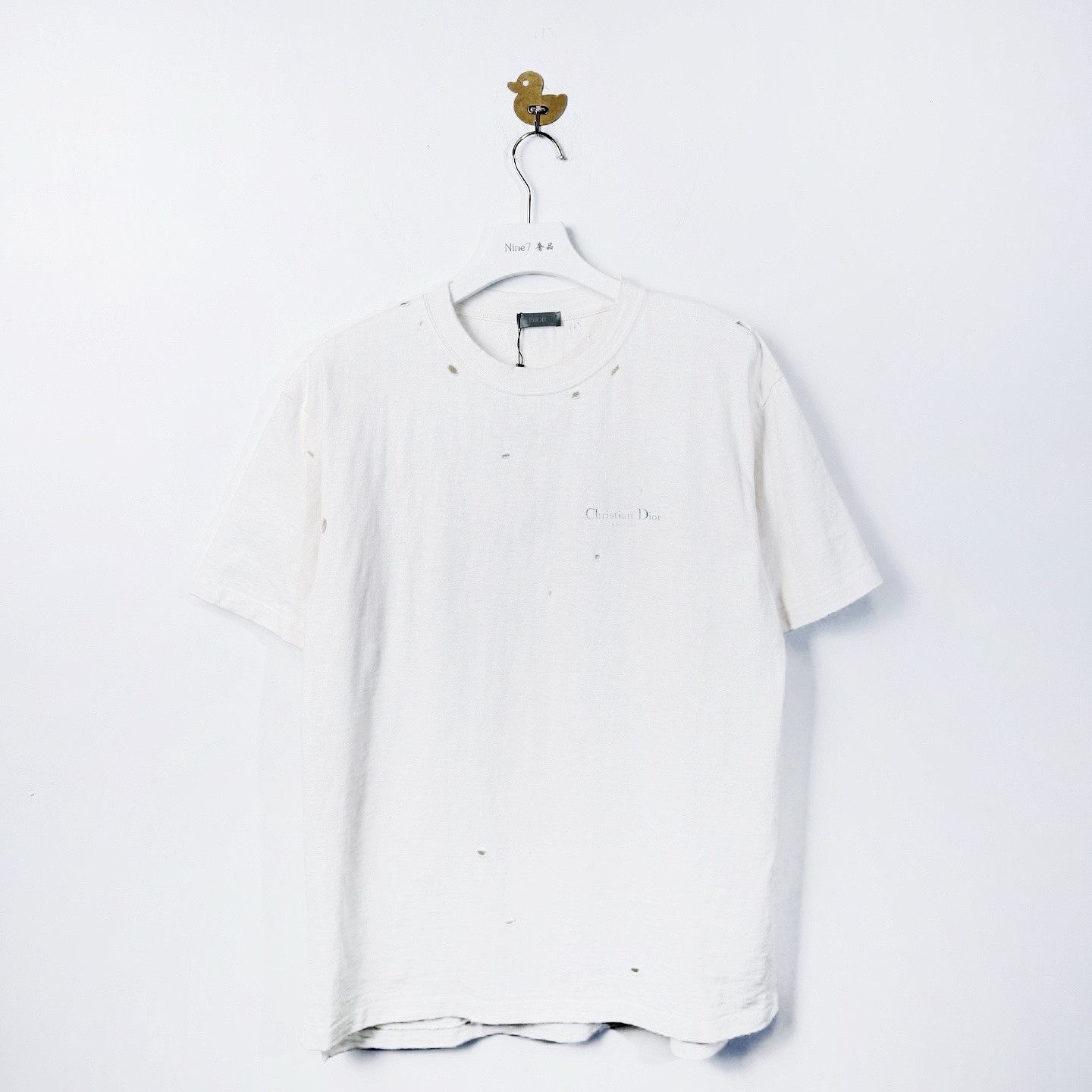 Dior Dior Distressed Logo T-Shirt Size M Size US M / EU 48-50 / 2 - 1 Thumbnail