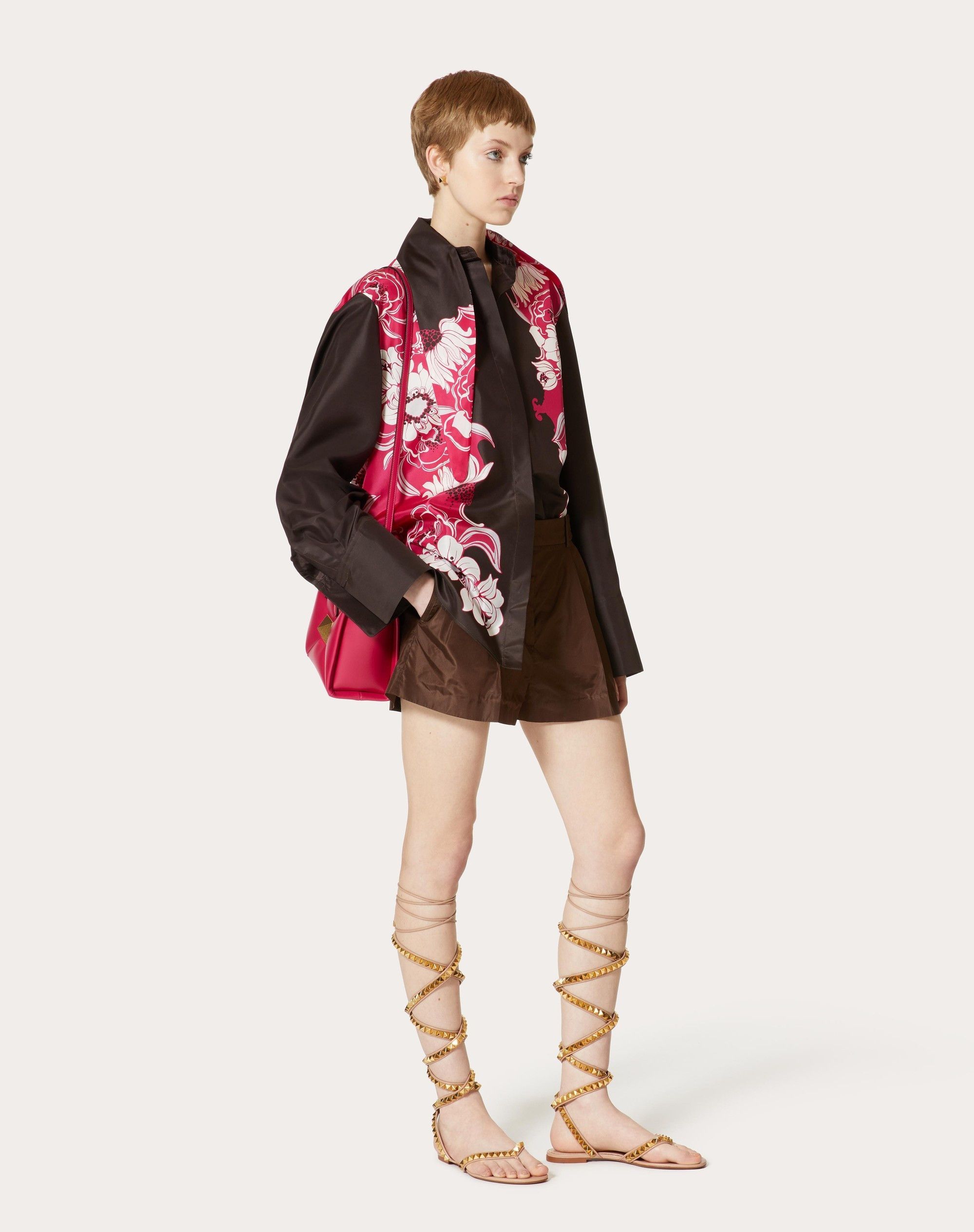 Valentino o1y0326 Floral-Print Shirt in Multicolor Size XS / US 0-2 / IT 36-38 - 5 Thumbnail