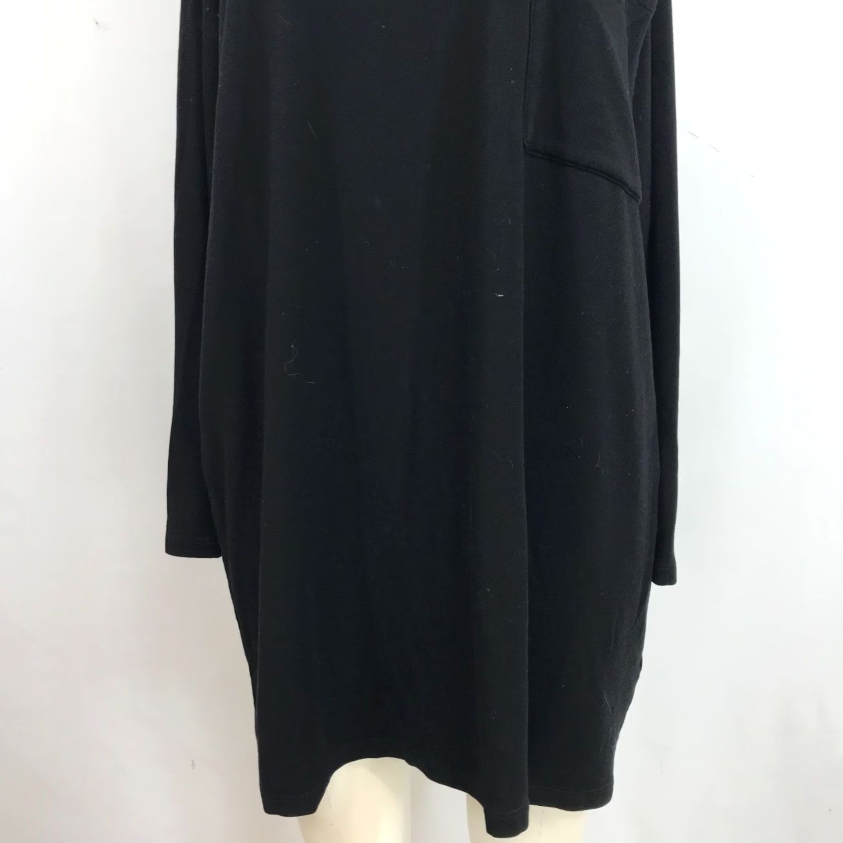 Eileen Fisher EILEEN FISHER TUNIC TOP WOMEN'S MEDIUM BLACK V NECK LONG SLEEVE TENCEL BLEND Size M / US 6-8 / IT 42-44 - 3 Thumbnail