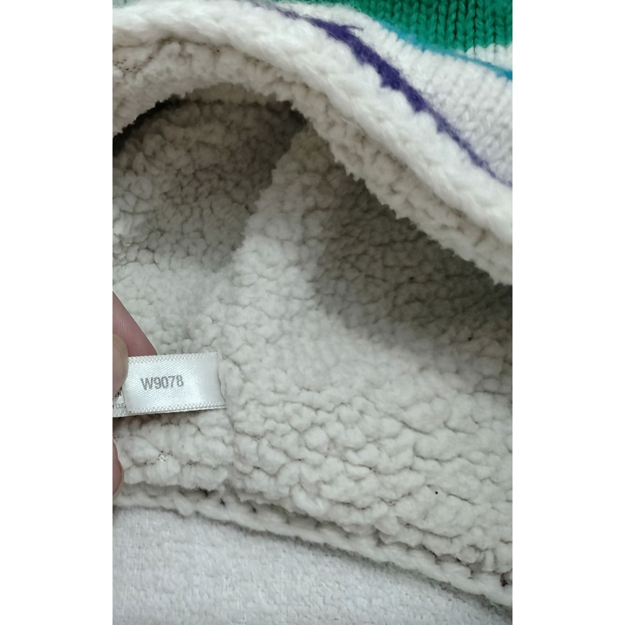 Aeropostale Aeropostale Rainbow Striped Ear Flap Pom Pom Knit Hat Sherpa Size ONE SIZE - 10 Thumbnail