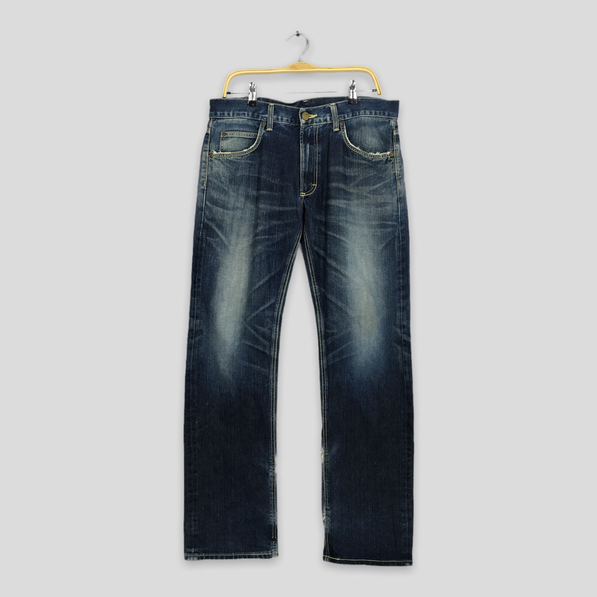 Lee Size 34x33 Vintage 90s Lee Riders Blue Stonewash Jeans S190 Size US 34 / EU 50 - 1 Thumbnail