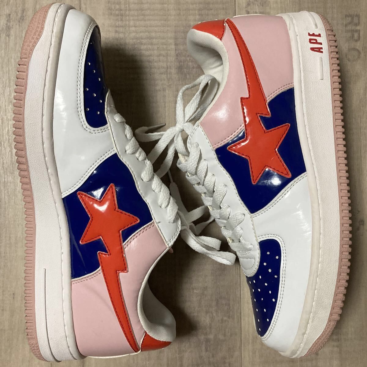 Bape × Nigo BAPESTA patent leather sneakers BAPE STA a bathing ape NIGO Size US 9.5 / EU 42-43 - 2 Thumbnail