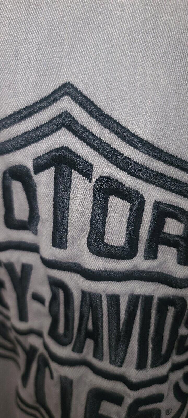 Harley Davidson Harley-Davidson Work Shirt XL Gray Black Embroidered Size US XL / EU 56 / 4 - 5 Thumbnail