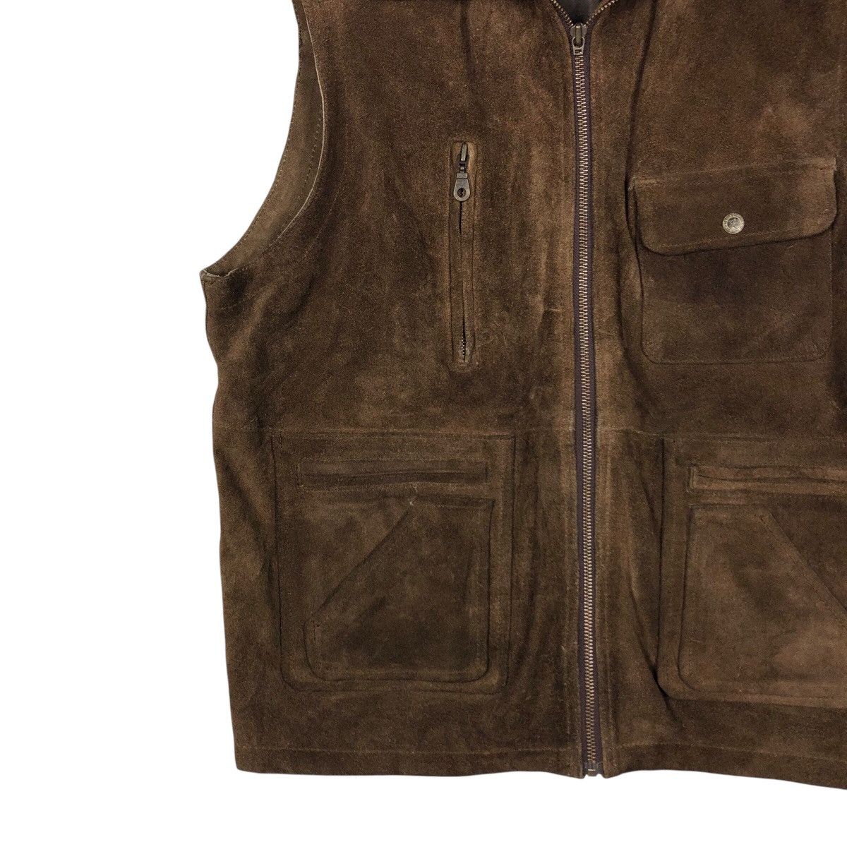 Japanese Brand 📌Vintage Genuine Leather Vest Unbranded Issey Miyake Size US M / EU 48-50 / 2 - 5 Thumbnail