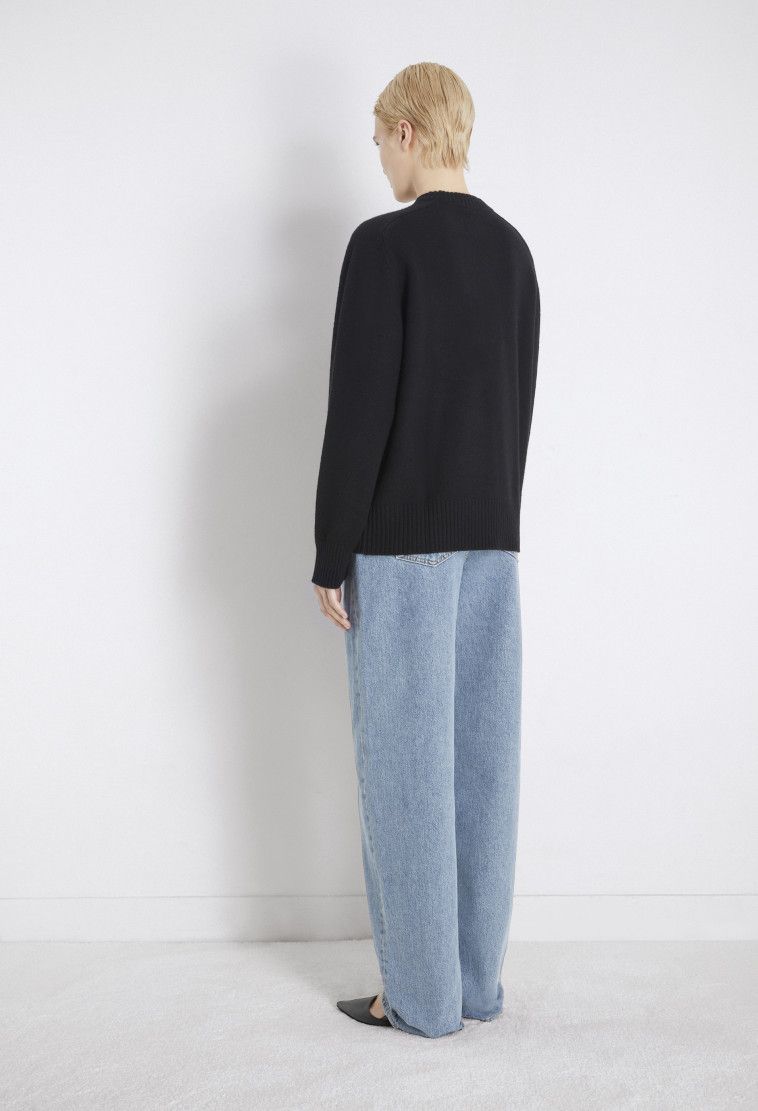 Loulou de Saison o1s22i1n1024 Baltra Cashmere Sweater in Black Size XS / US 0-2 / IT 36-38 - 4 Thumbnail