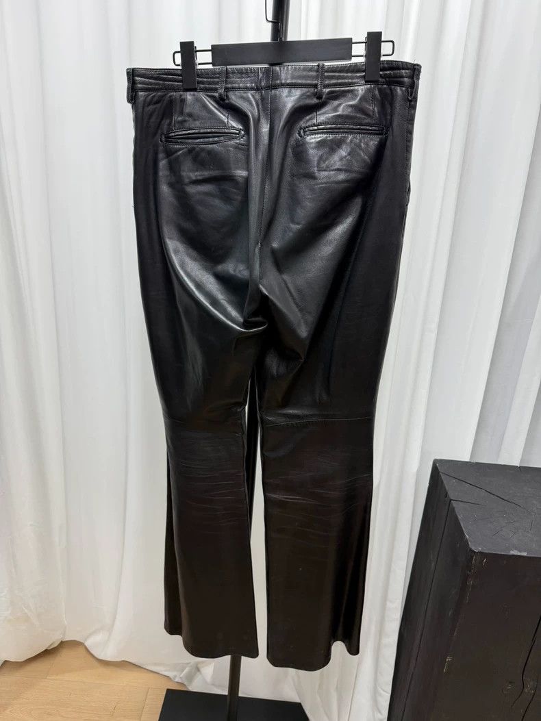 Dries Van Noten Dries van noten size US 48 Microflared leather pants 2506- Size US 32 / EU 48 - 6 Thumbnail