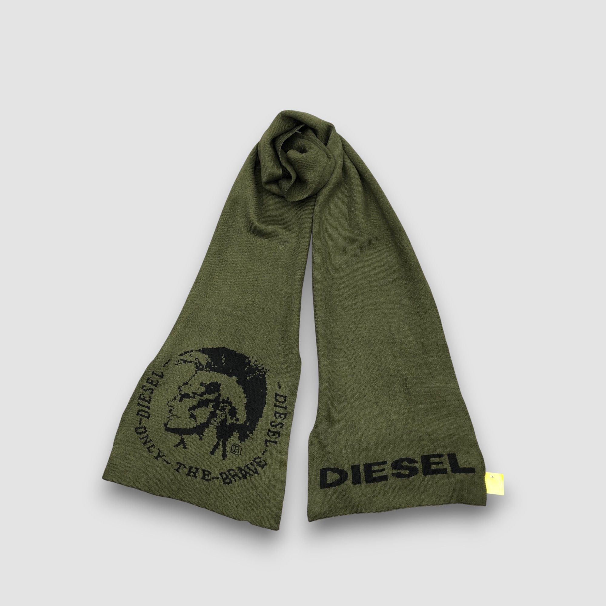 Diesel Vintage Diesel Scarf Muffler Punk Wool Knit Neckwear Scarves Size ONE SIZE - 1 Thumbnail