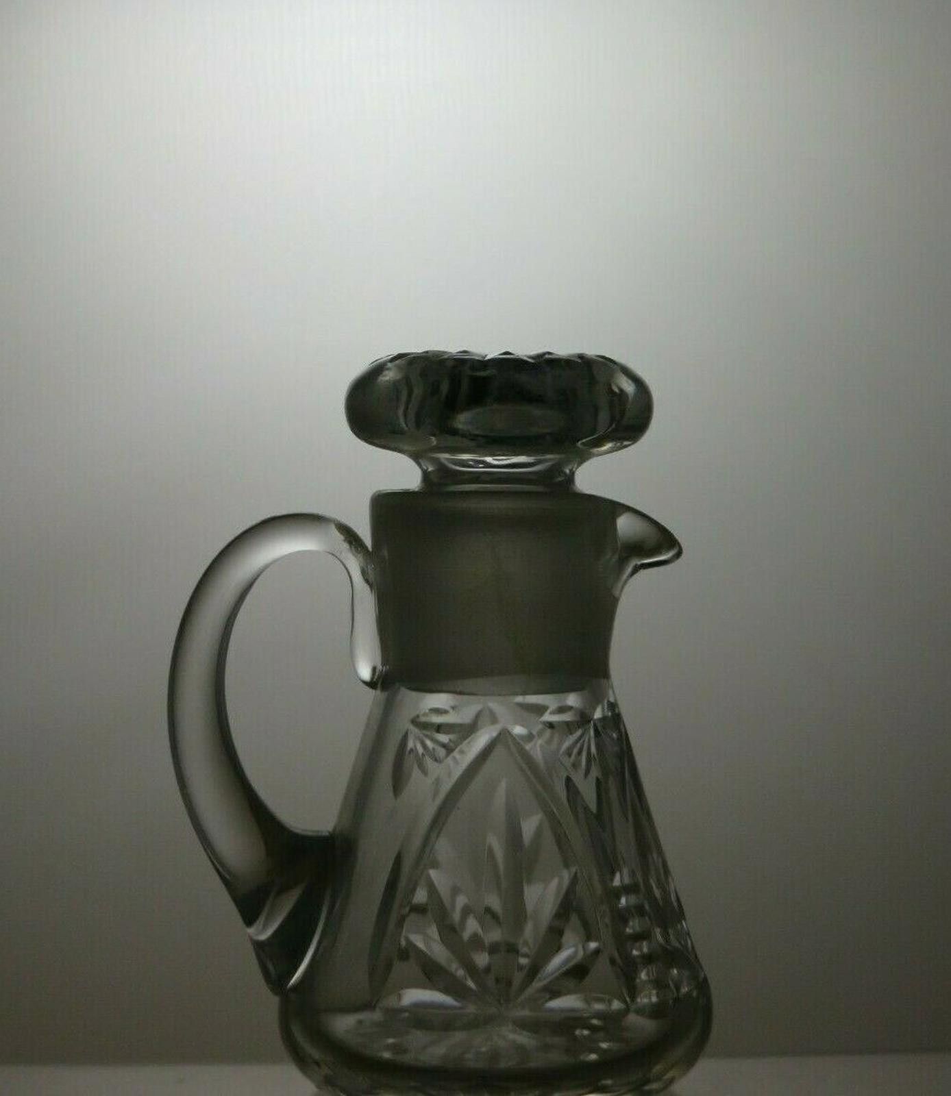 The Unbranded Brand Vintage Lead Crystal Cut Glass Bottle & Lid 5 1/8" Size ONE SIZE - 3 Thumbnail