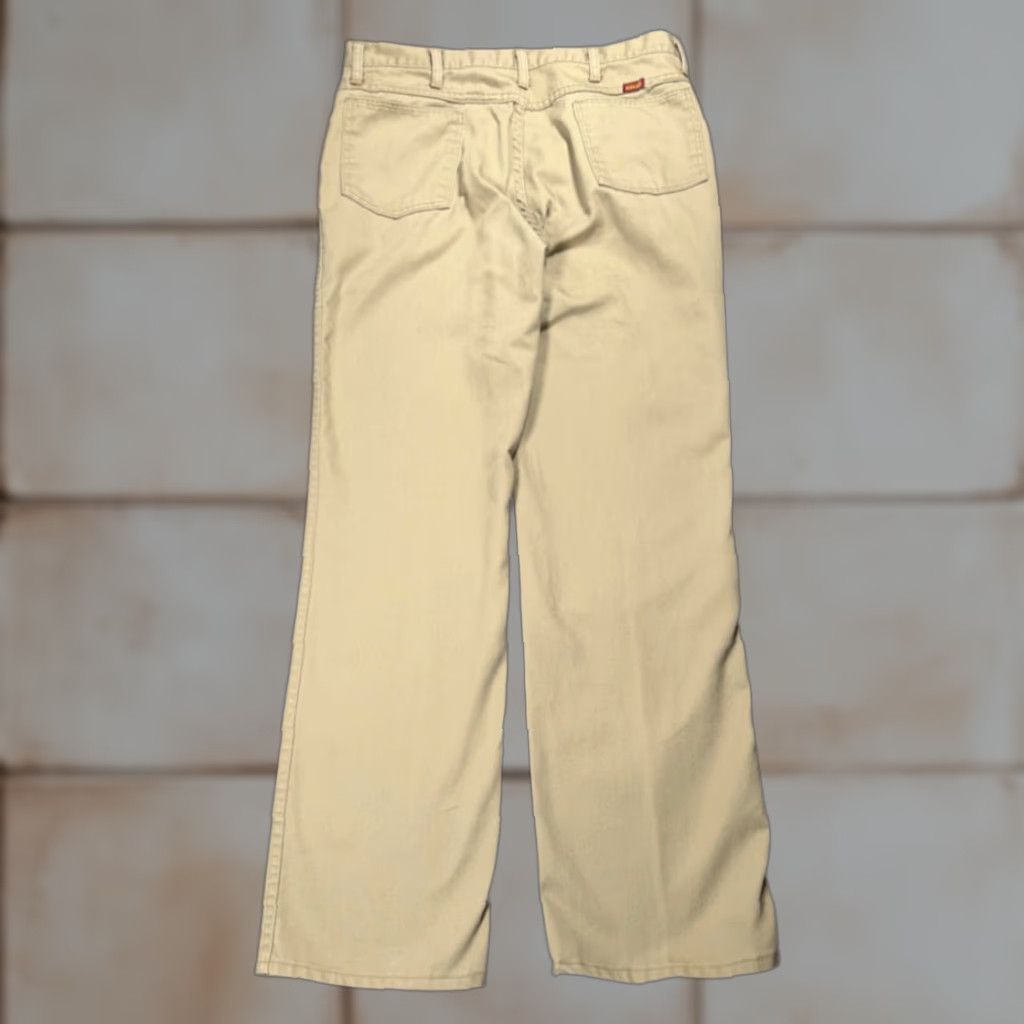 Vintage VINTAGE Rustler Pants Mens 34x31 Brown Regular Fit Workwear USA Made 80s Pant Size US 34 / EU 50 - 1 Thumbnail