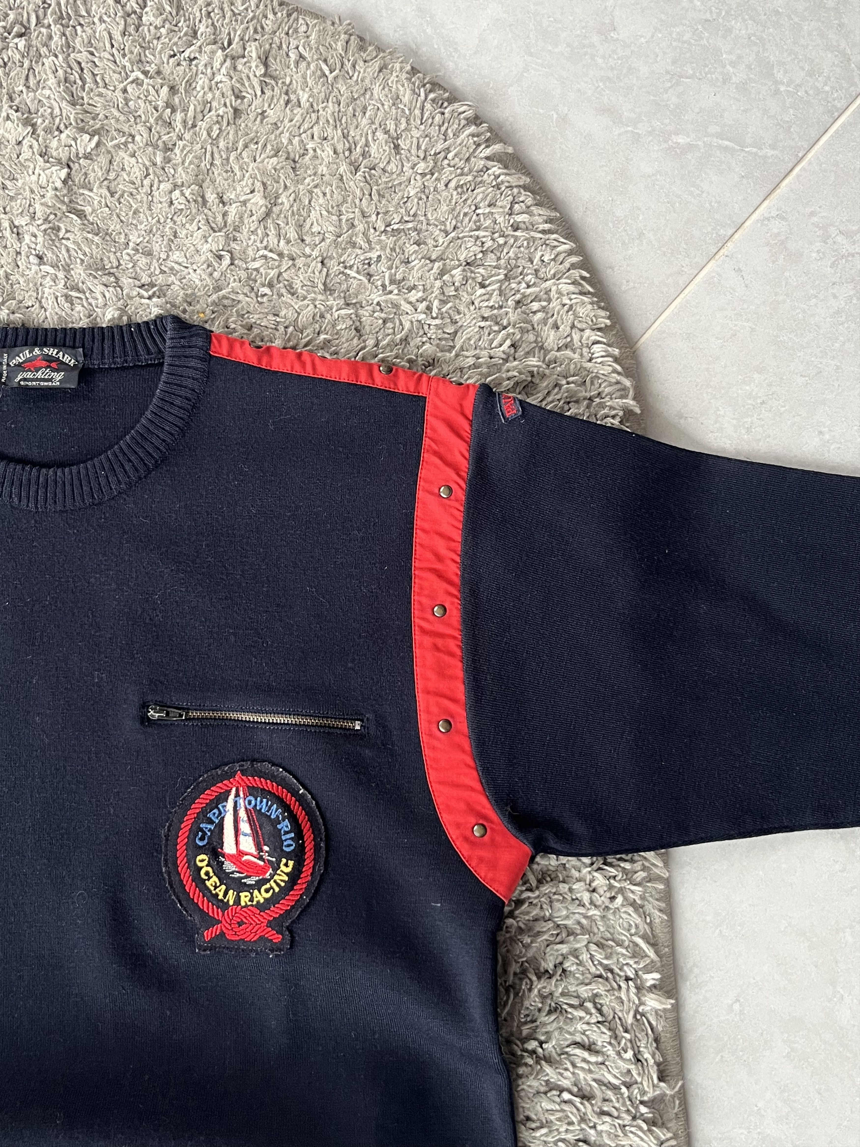 Paul & Shark PAUL&SHARK Vintage Sweater Cape Town-Rio Ocean Racing Size US M / EU 48-50 / 2 - 6 Thumbnail