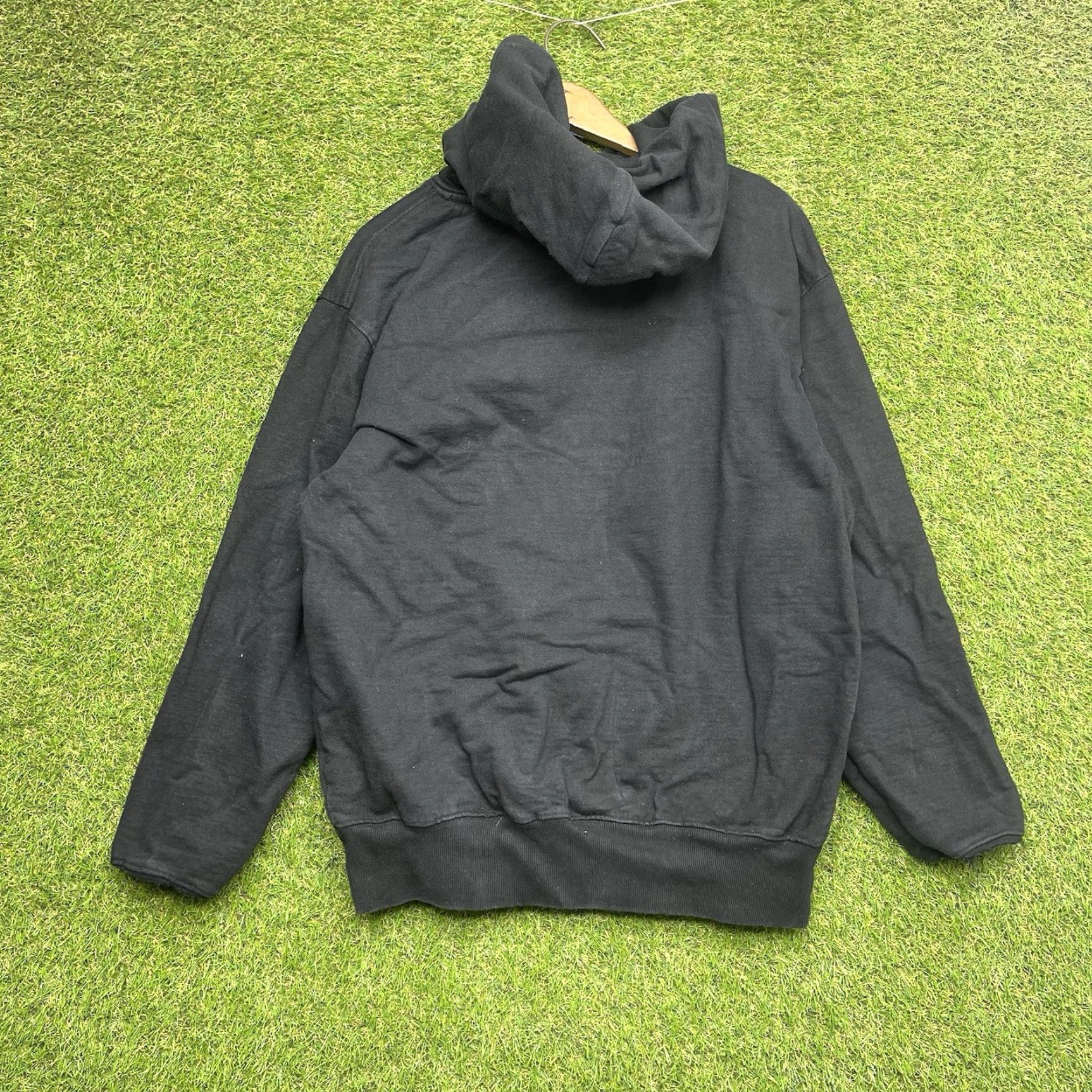 Vintage Shaka Wear Hoodie Mens M Distressed Heavyweight Black Fleece Double Thick Size US M / EU 48-50 / 2 - 2 Thumbnail