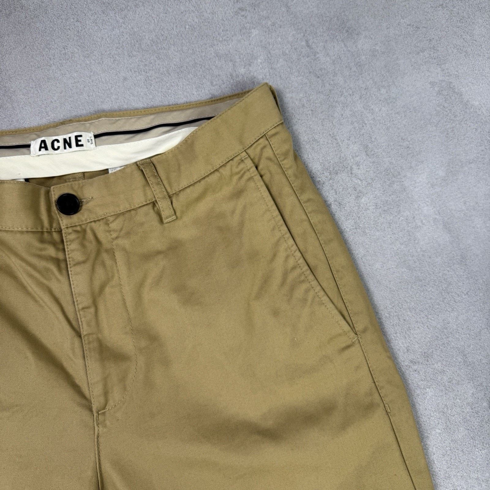 Acne Studios Acne Studios Rock Twill Chino Pants Beige Size 48 Size US 32 / EU 48 - 3 Thumbnail