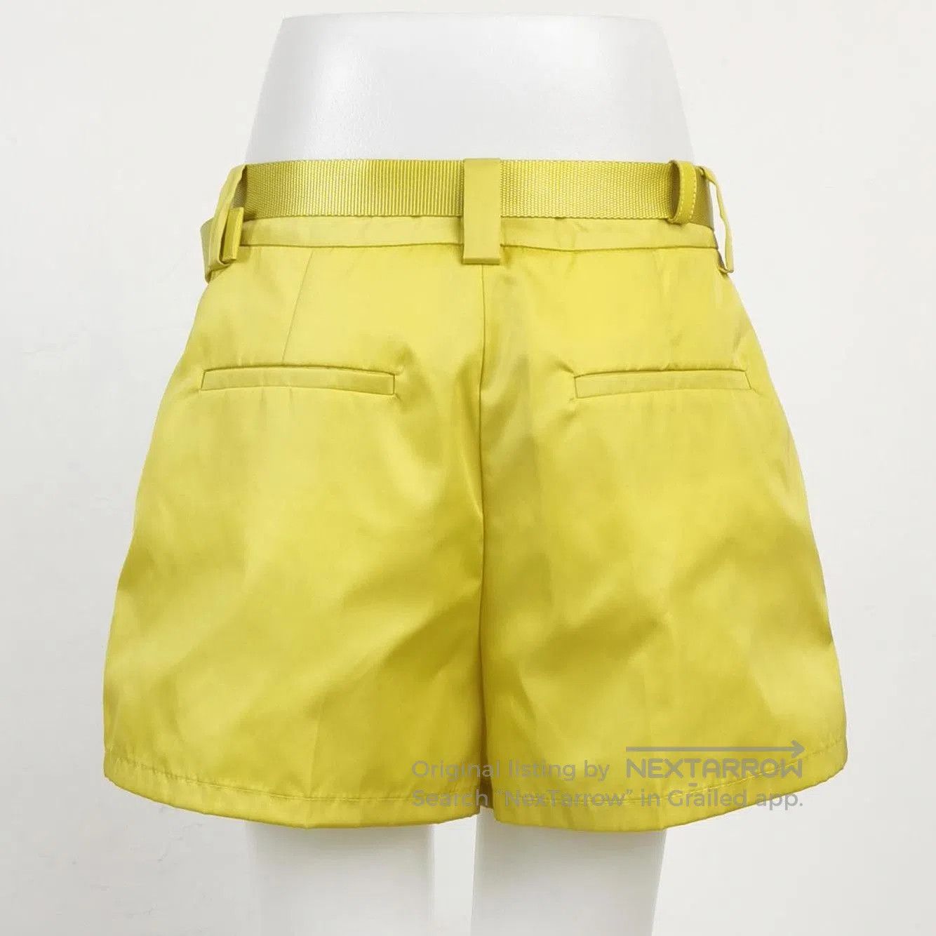 Prada Prada Yellow Belted Short Pants Size 4. Size 39" - 2 Thumbnail