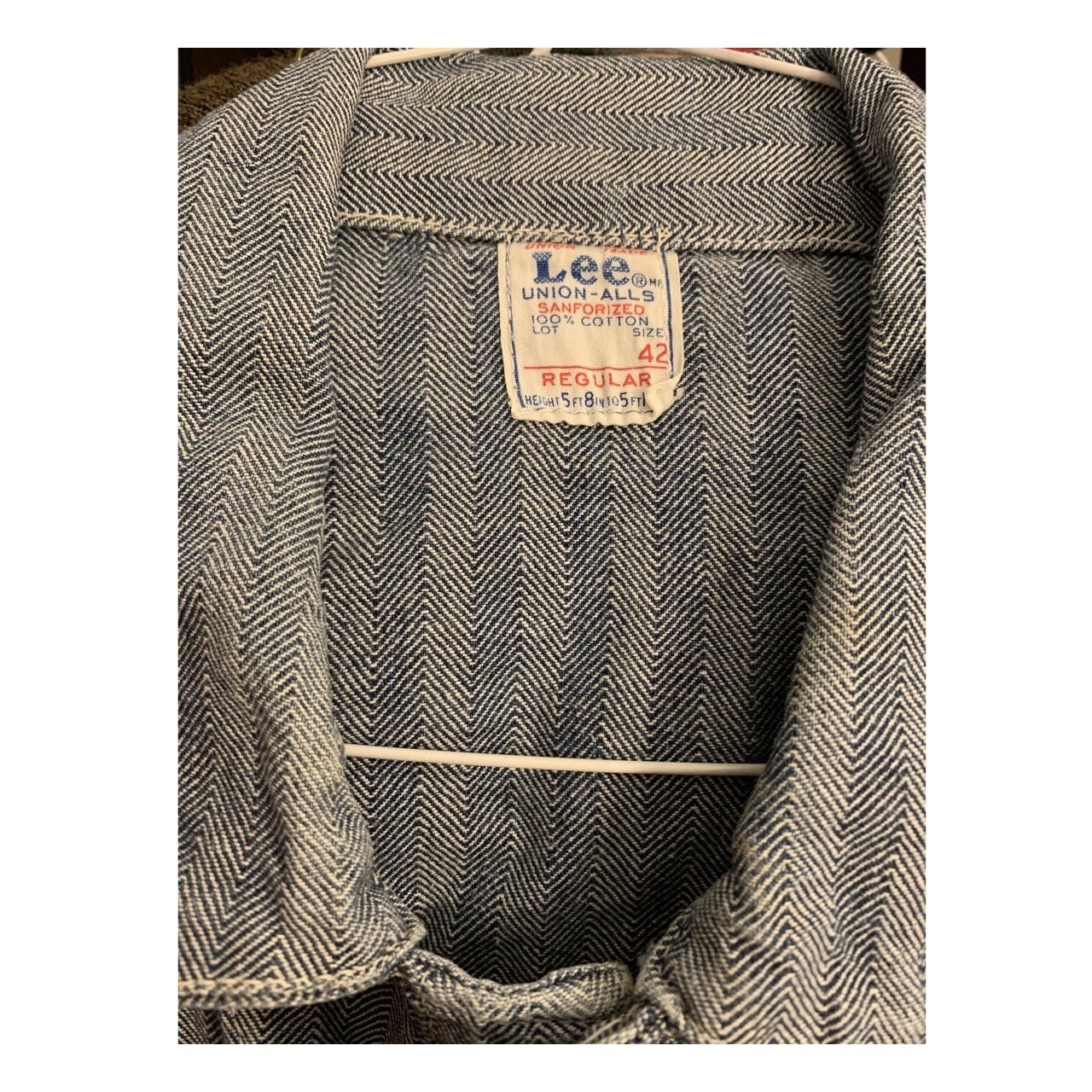 Lee 50s Sanforized Herringbone Engineer Pinstriped Union-Alls Size US 42 / EU 58 - 2 Thumbnail