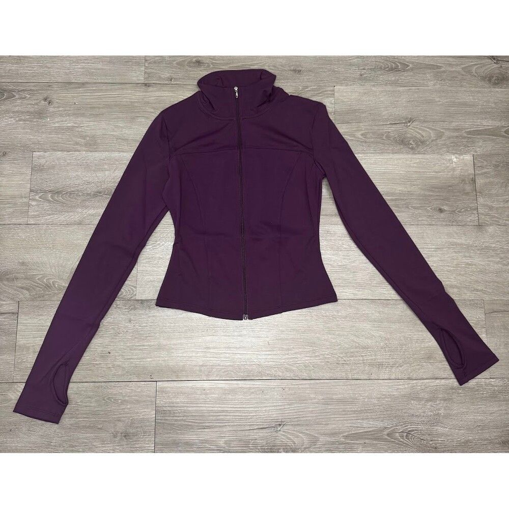 Other Plum Purple 3 Pcs Matching Athleisure Set Jacket Leggings S Size 27" / US 4 / IT 40 - 6 Thumbnail