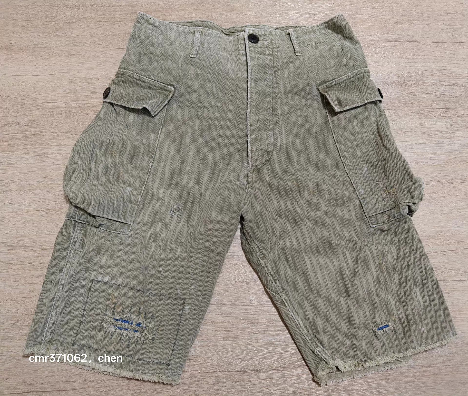 Visvim visvim 19AW Veterans Shorts Crash Olive Distressed Size US 30 / EU 46 - 1 Thumbnail