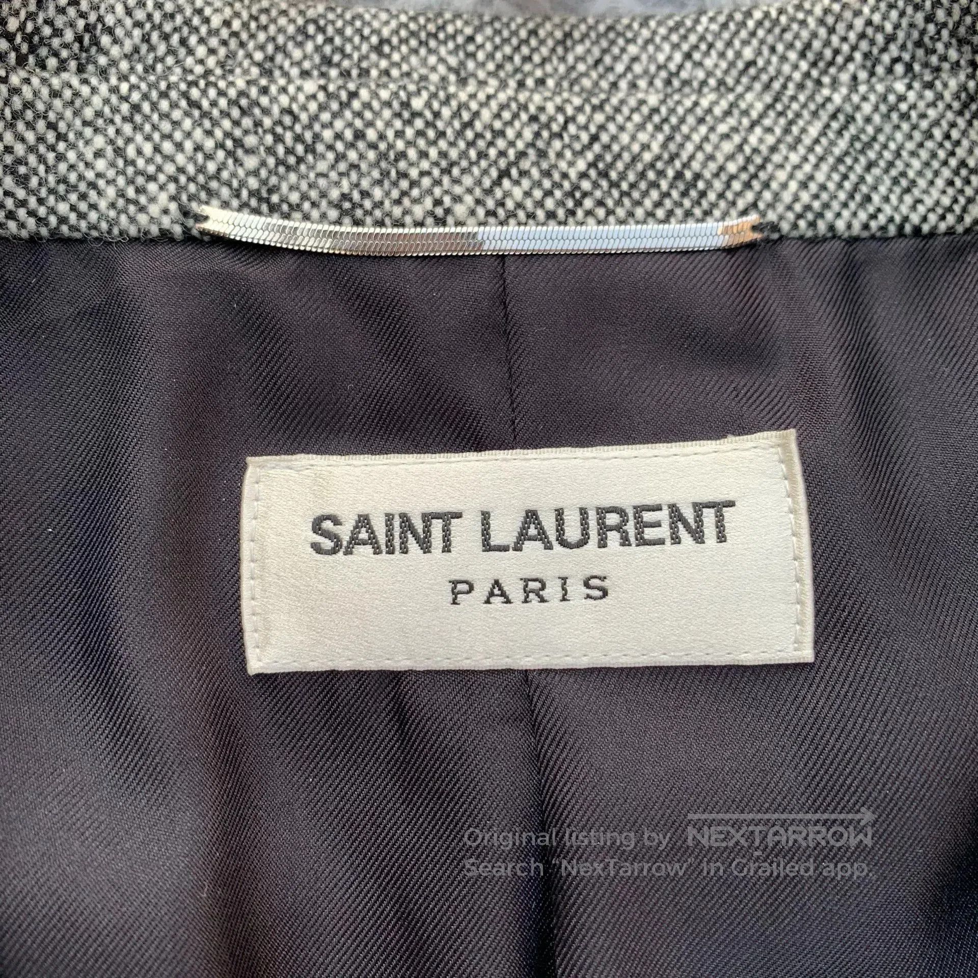 Saint Laurent Paris Saint Laurent 13FW Wool Leather Suit. Size US L / EU 52-54 / 3 - 6 Thumbnail