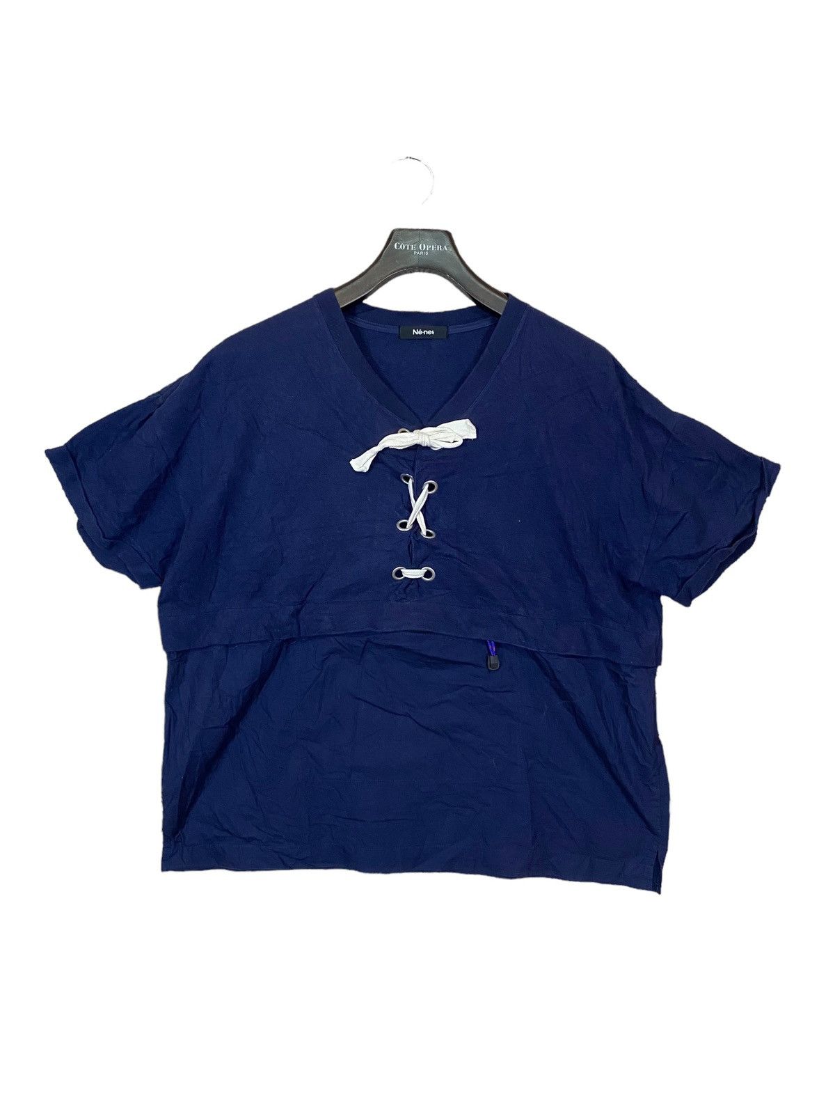 Issey miyake ne-net tshirt centerzip baggy style one size