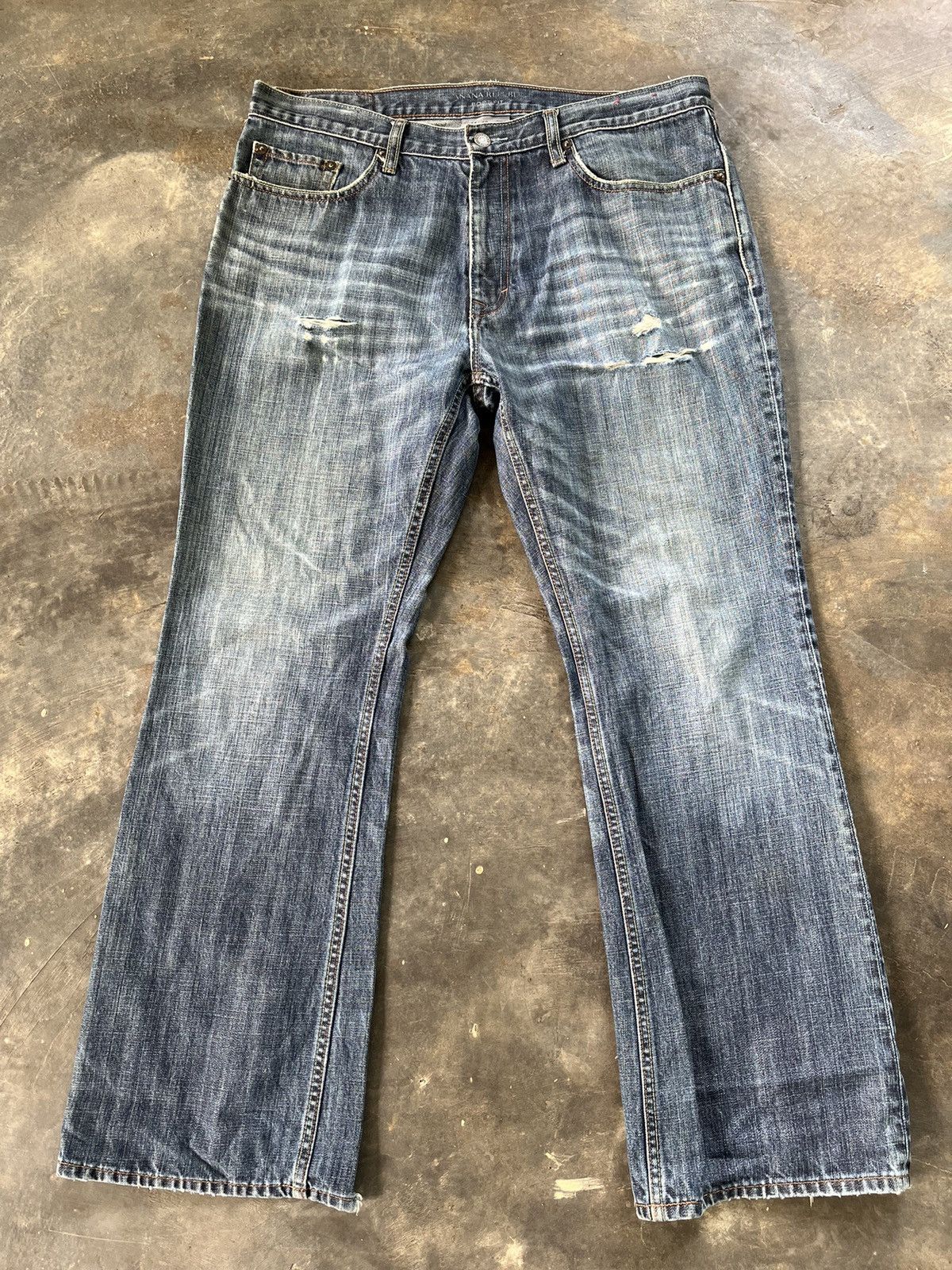 Banana Republic × Vintage Flare Vintage Banana Republic Denim Size US 35 - 3 Thumbnail