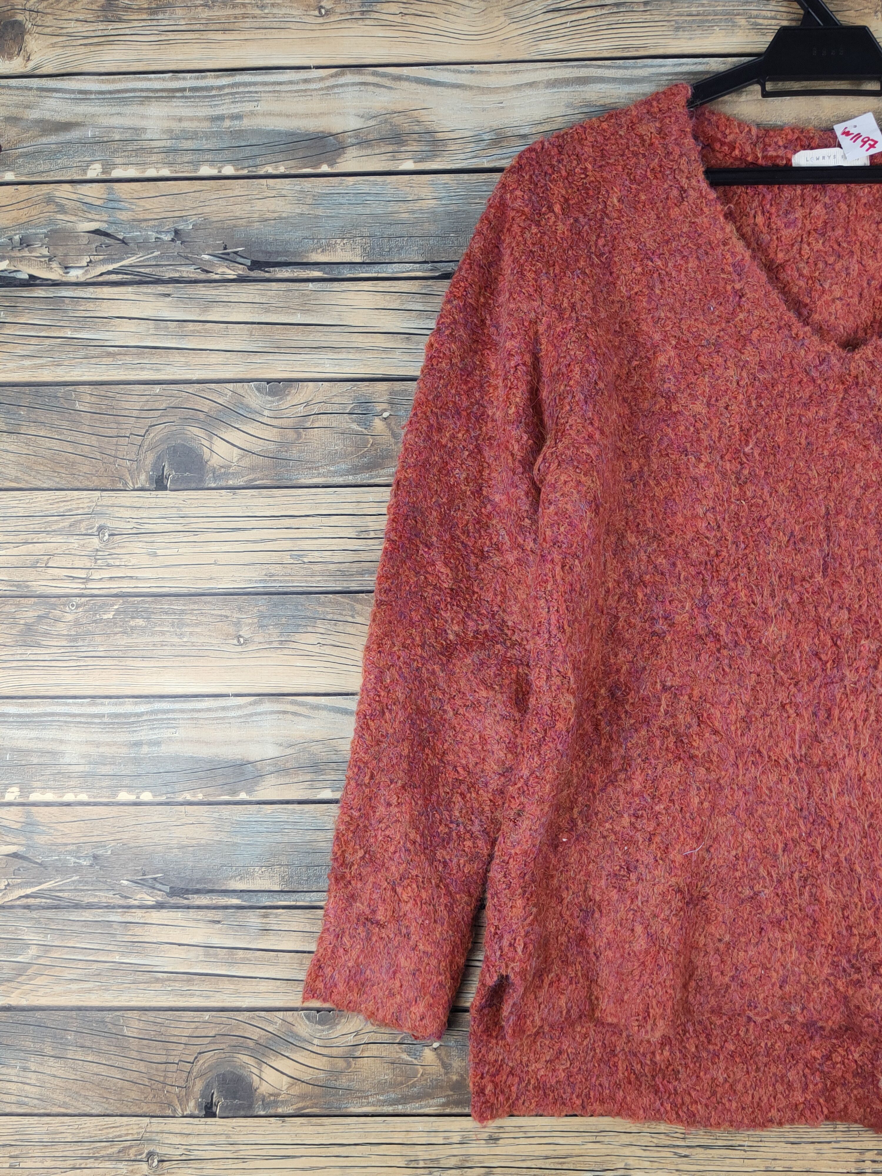Homespun Knitwear × LOWRYS FARM × Vintage Lowrys Farm Orange Knitwear Sweatshirts #W1197 Size M / US 6-8 / IT 42-44 - 3 Thumbnail