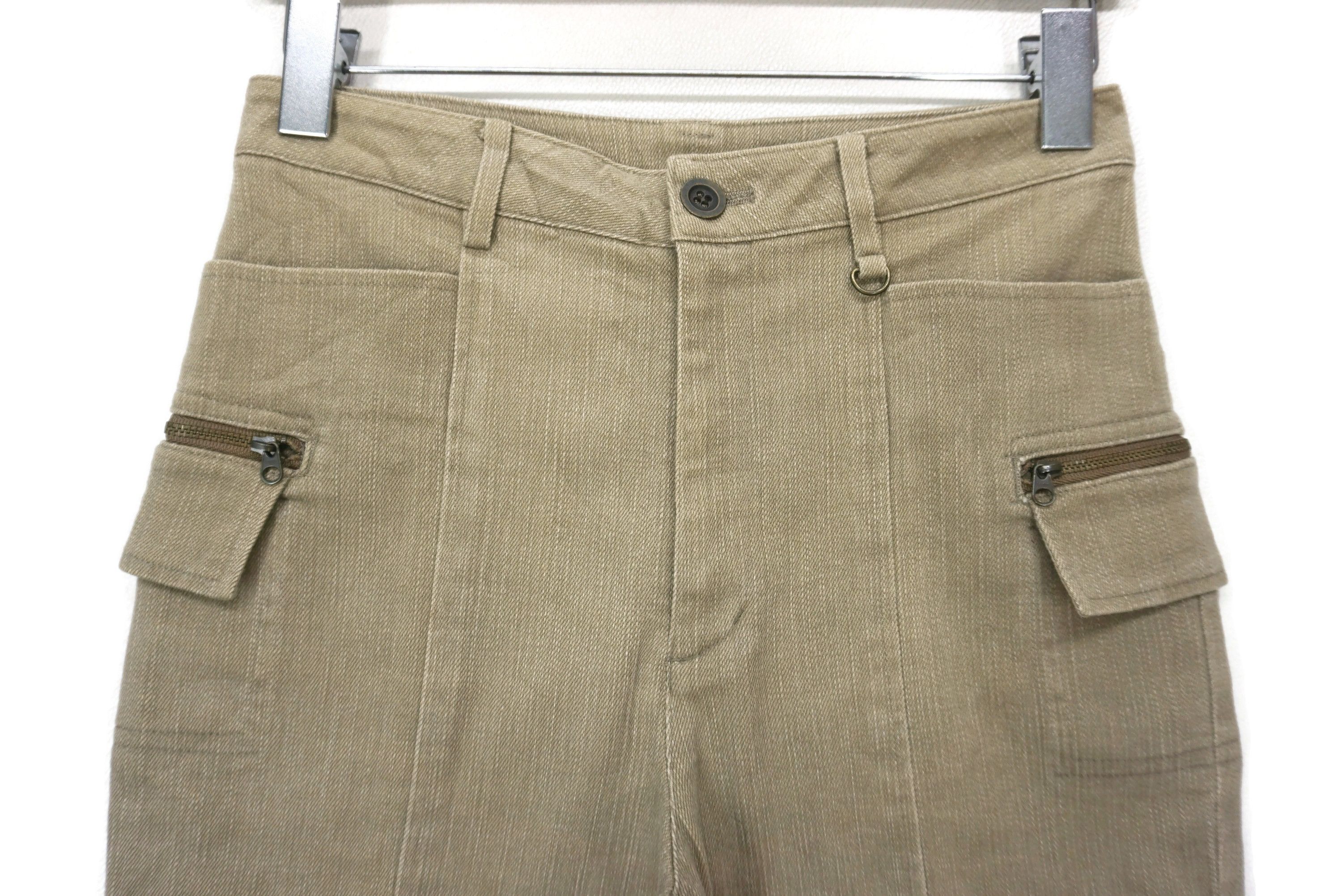 Japanese Brand Ca C'est Ca Pants fit W27xL26 High-Waisted Cropped Bootcut Size 26" / US 2 / IT 38 - 3 Thumbnail