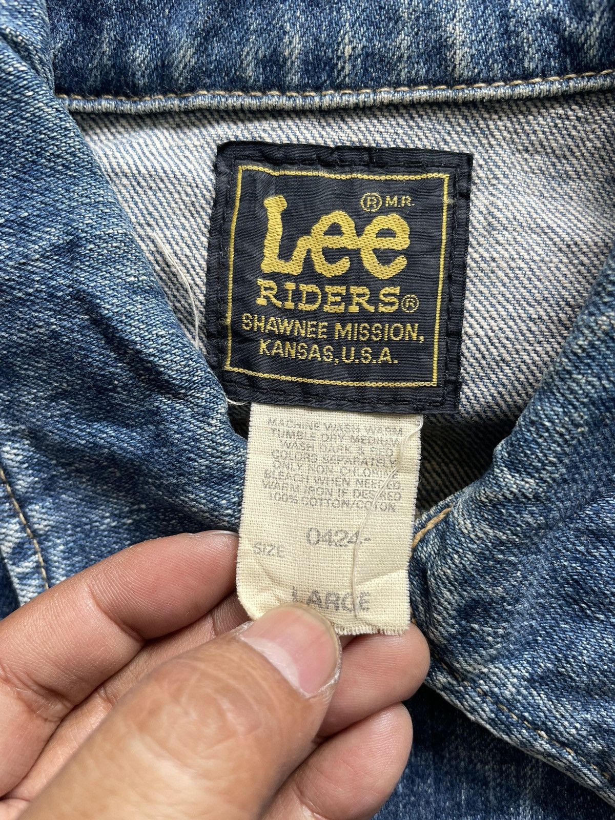 Other Vintage 90’s Lee Riders Denim Jacket Size US L / EU 52-54 / 3 - 10 Thumbnail