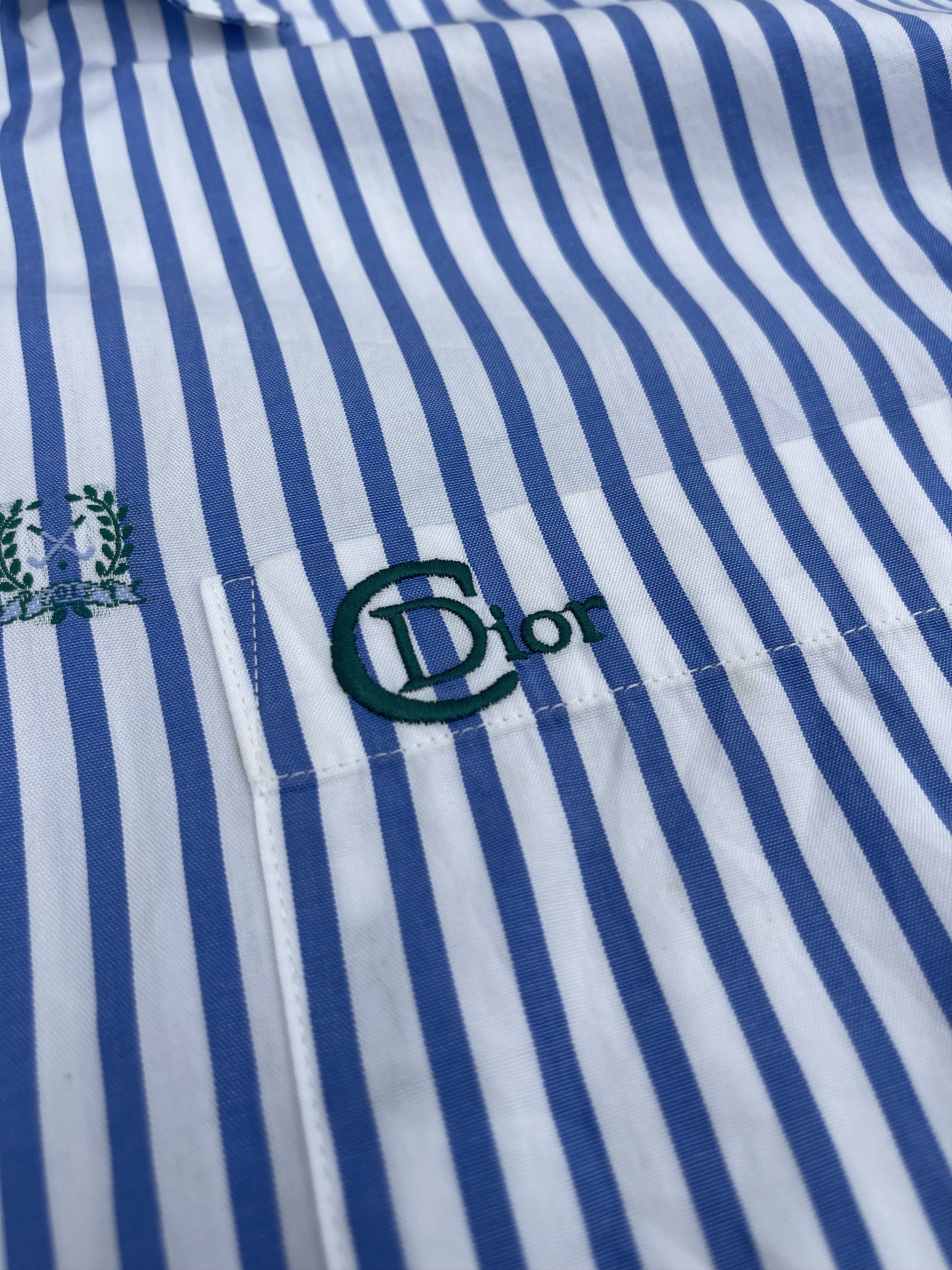 Christian Dior Monsieur × Vintage Vtg C.Dior Casual Full Embroidery Crest Logo Shirt Size US M / EU 48-50 / 2 - 7 Thumbnail