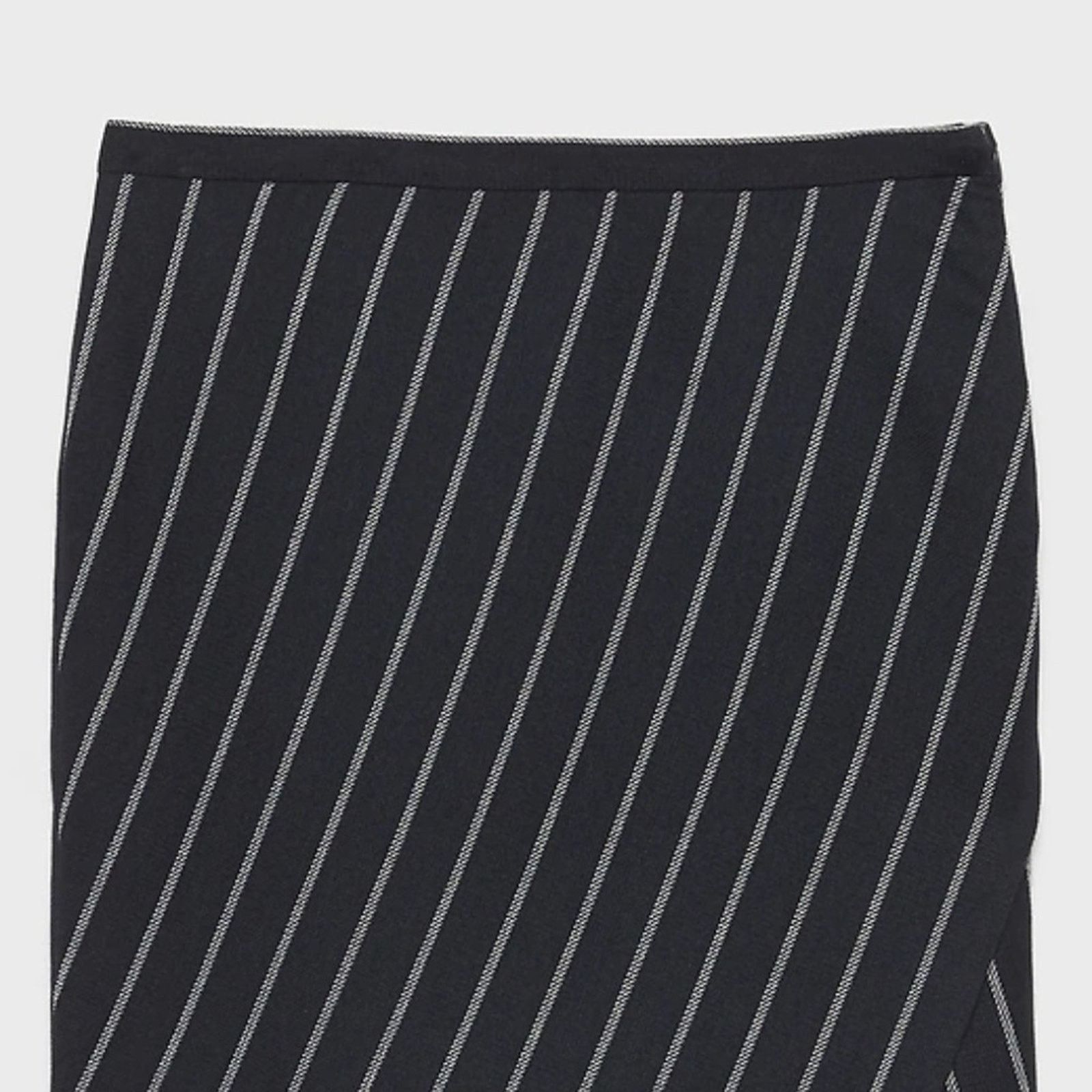 Banana Republic Banana Republic Navy Stripe Wrap A-Line Skirt Size 28" / US 6 / IT 42 - 11 Thumbnail