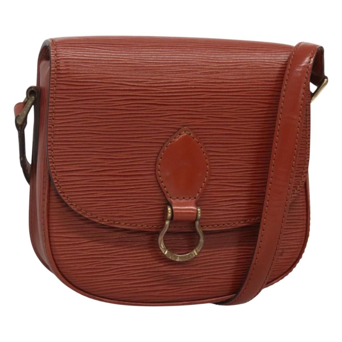 Louis Vuitton Epi Saint Cloud Pm Shoulder Bag Brown M52213 Lv Auth Ba2307, Women's
