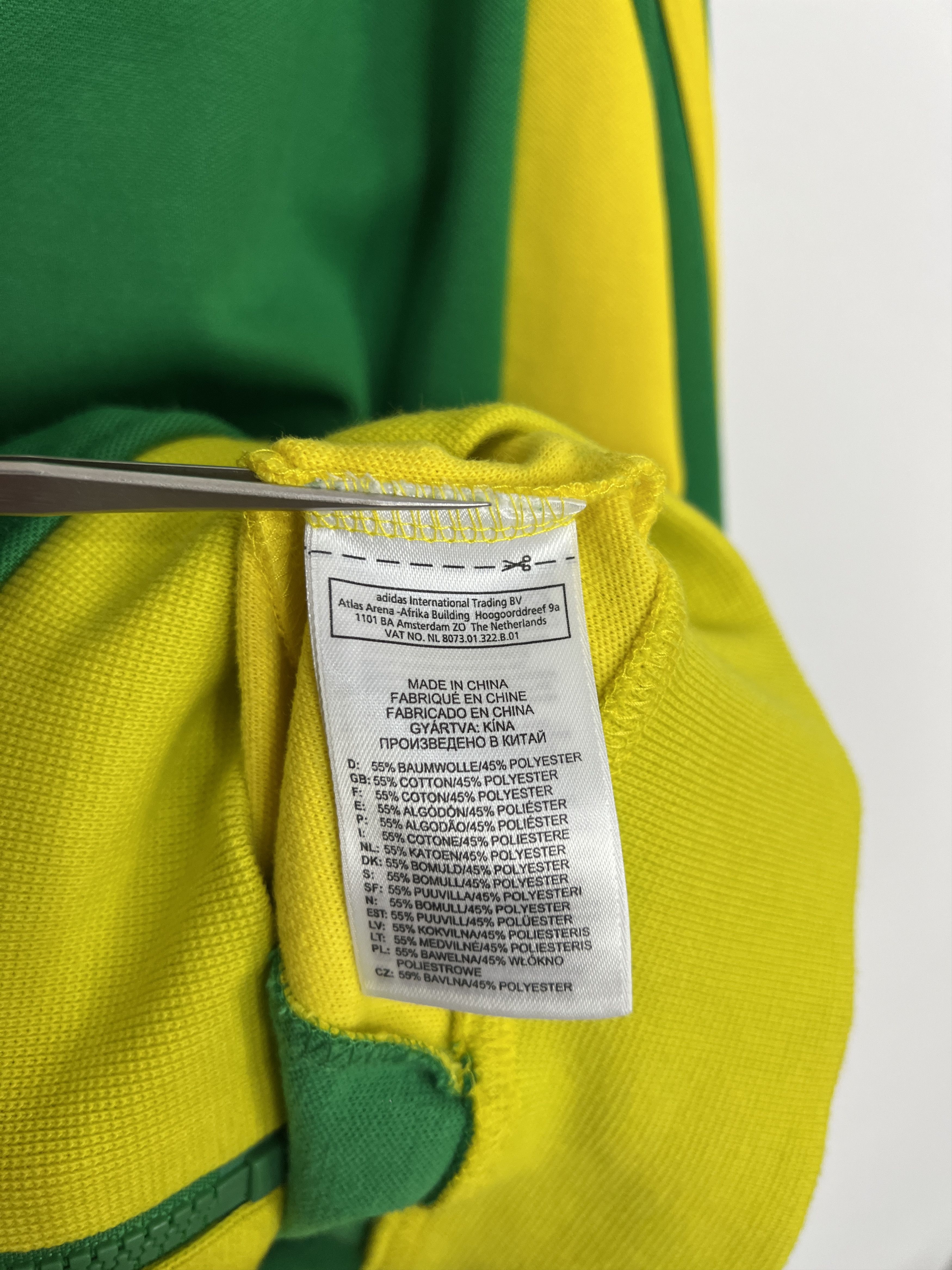 Adidas Originals Brazil Football Jacket Soccer World Cup Track Top Size US M / EU 48-50 / 2 - 8 Thumbnail