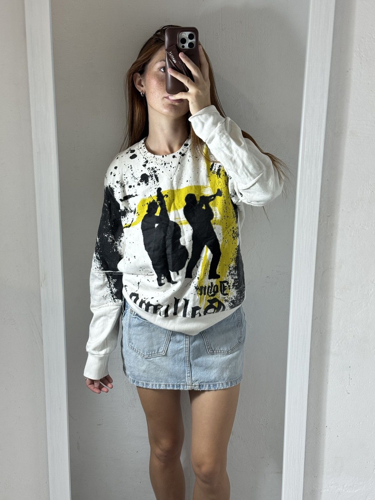John Galliano VINTAGE JOHN GALLIANO 2000s GRAPHIC SWEATSHIRT Size L / US 10 / IT 46 - 1 Thumbnail