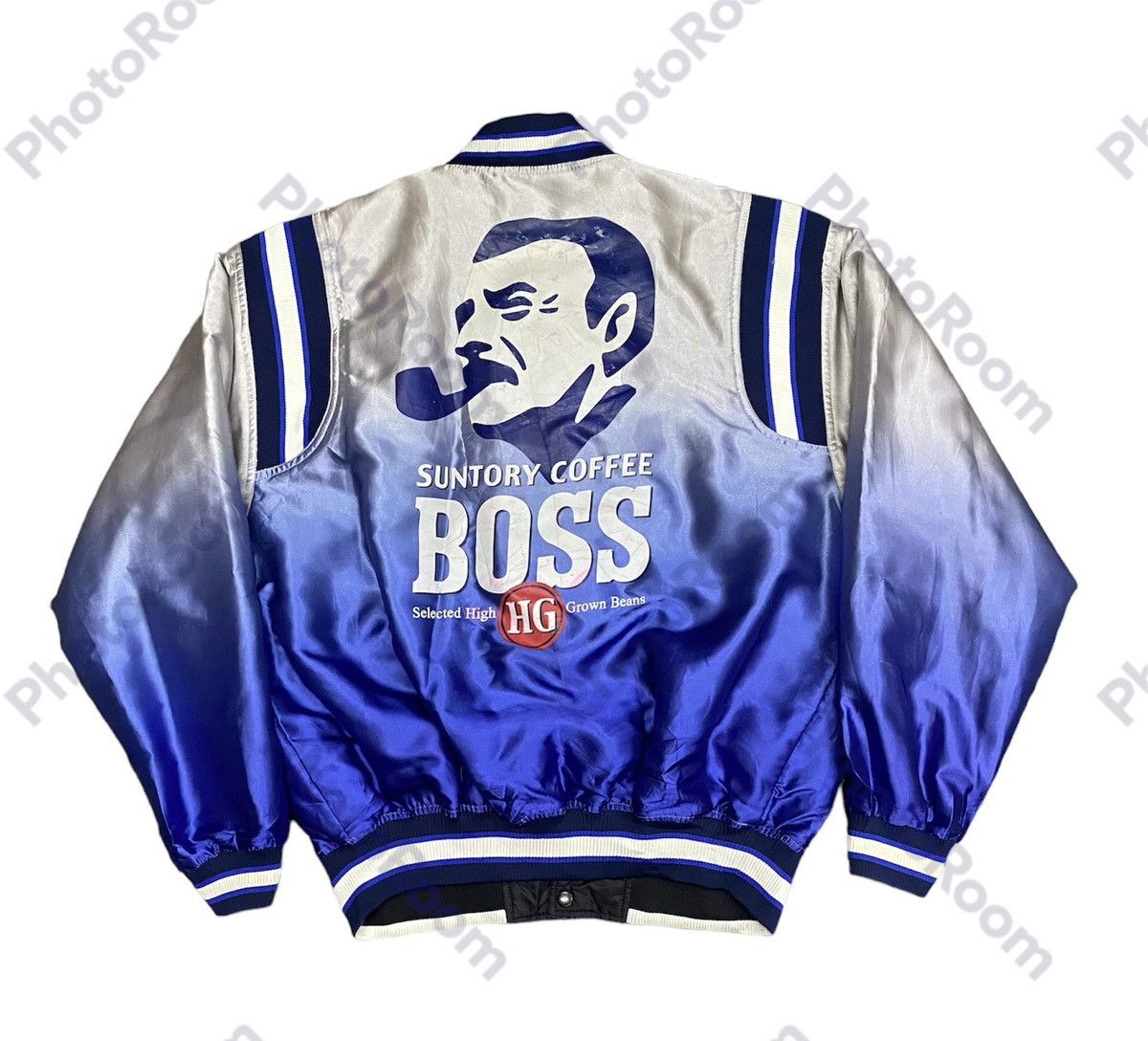 Vintage Reversible Suntory Boss Coffee Bomber Jacket Size US M / EU 48-50 / 2 - 1 Thumbnail