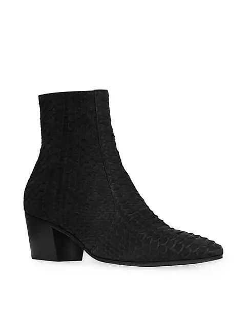 Saint Laurent Paris o1s1wg111224 Vassili Zipped Boots in Black Size US 11 / EU 44 - 4 Thumbnail