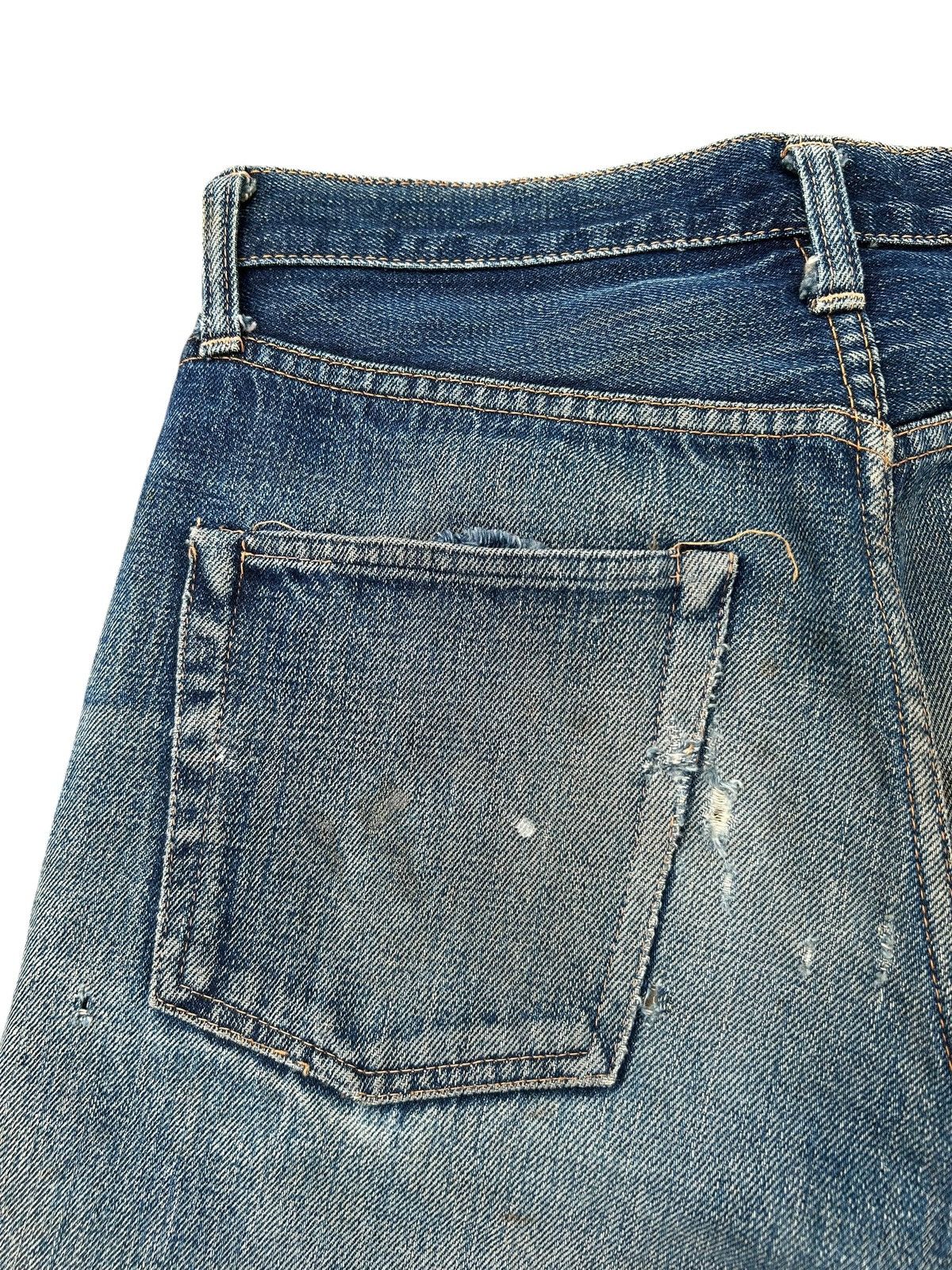 Kapital Thrashed Vintage Denime Selvedge Denim Jeans Size US 30 / EU 46 - 15 Thumbnail