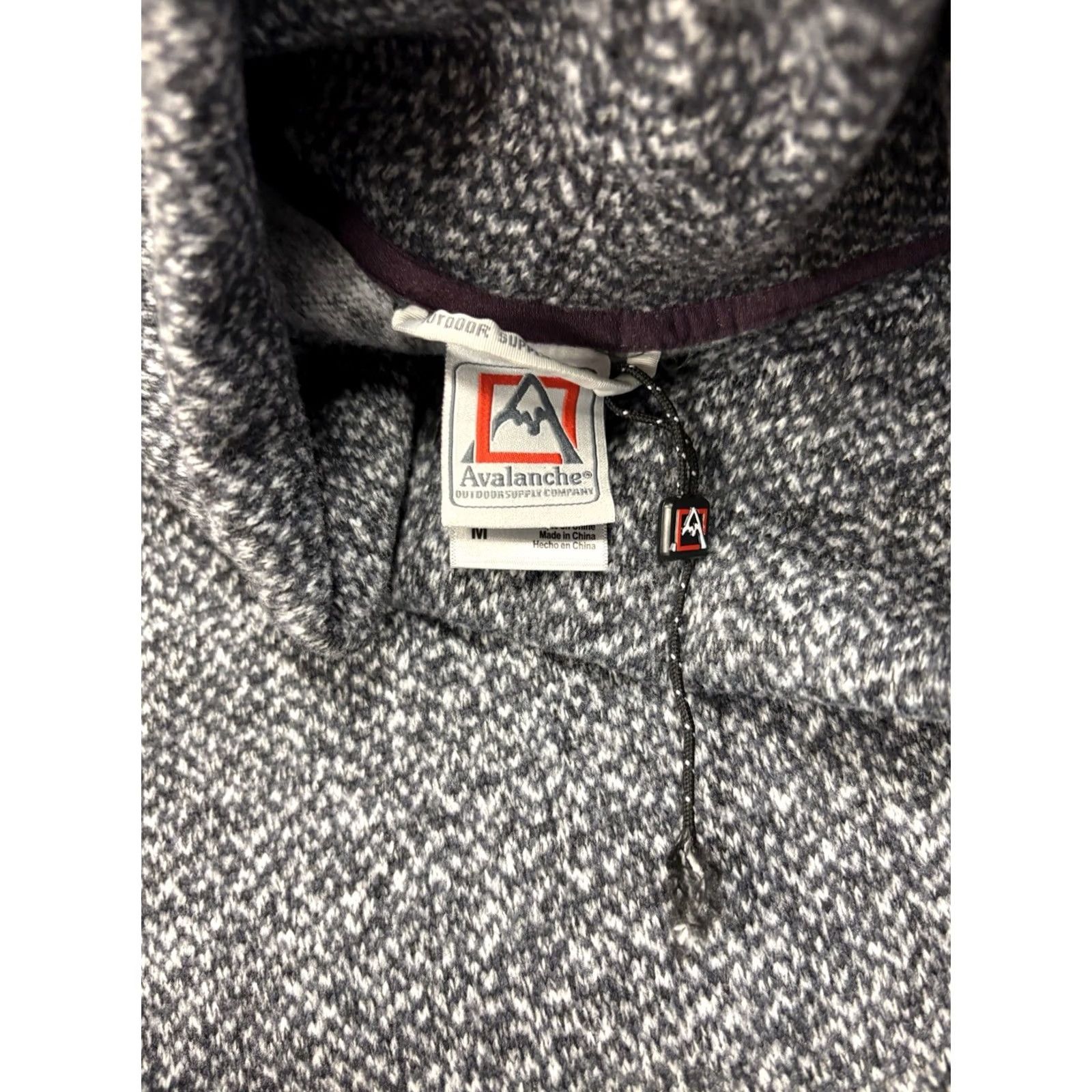 Avalanche Avalanche Shirt Womens M Gray Sweatshirt Grey Pullover Sweater Mock Neck Size M / US 6-8 / IT 42-44 - 5 Thumbnail