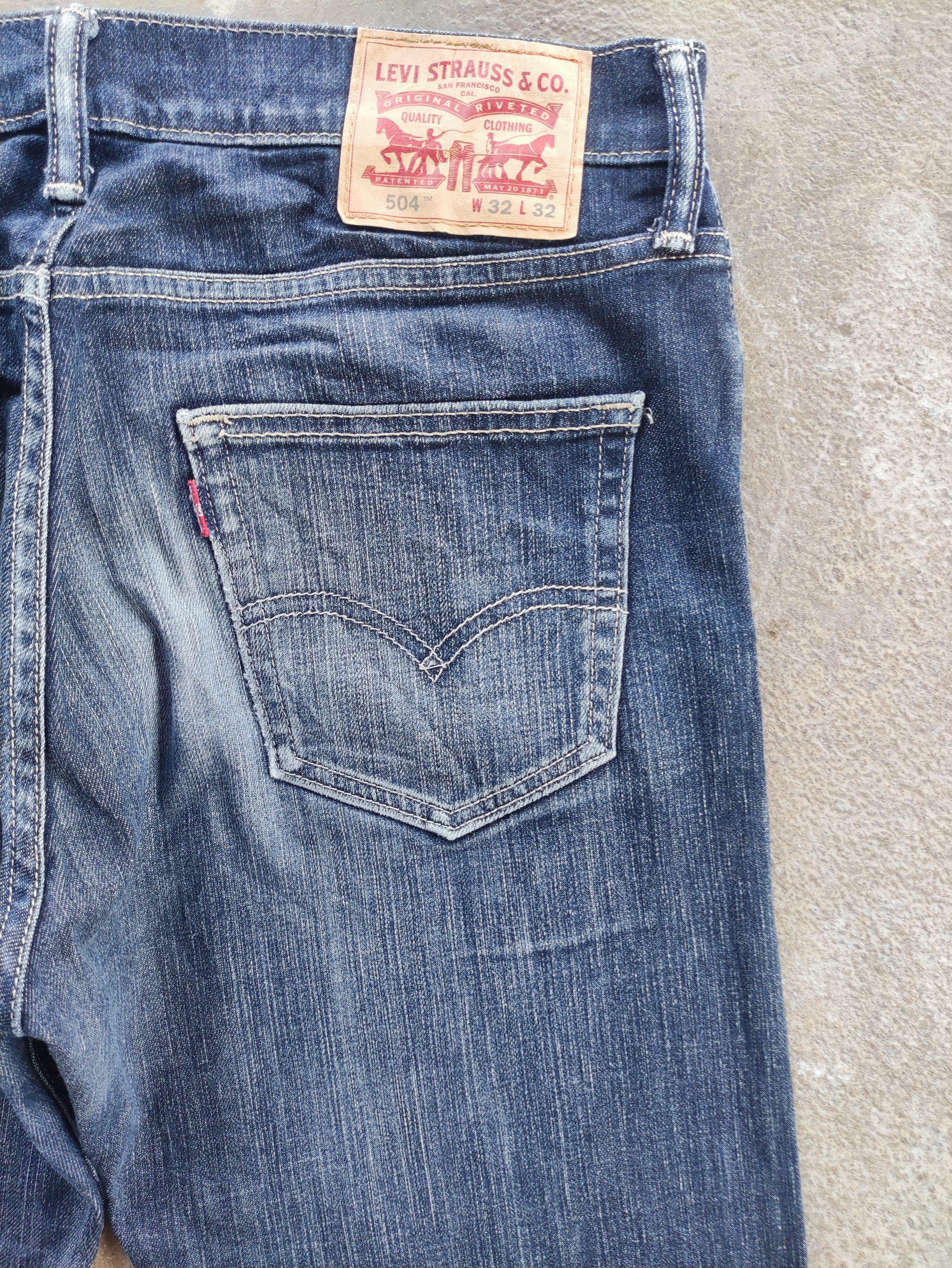 Jean × Levi's W32 VINTAGE LEVI’S 504 DISTRESSED FADED JEANS PANTS DENIM Size US 32 / EU 48 - 11 Thumbnail