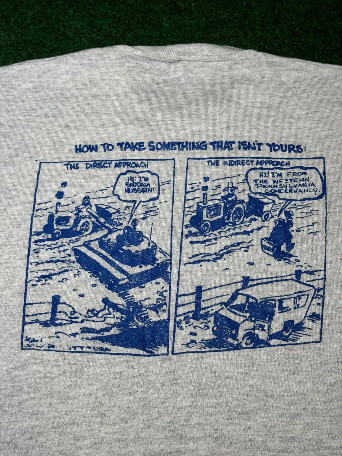 Vintage Vtg 90s Politics President PA Conservancy Saddam Tee Size US M / EU 48-50 / 2 - 1 Thumbnail