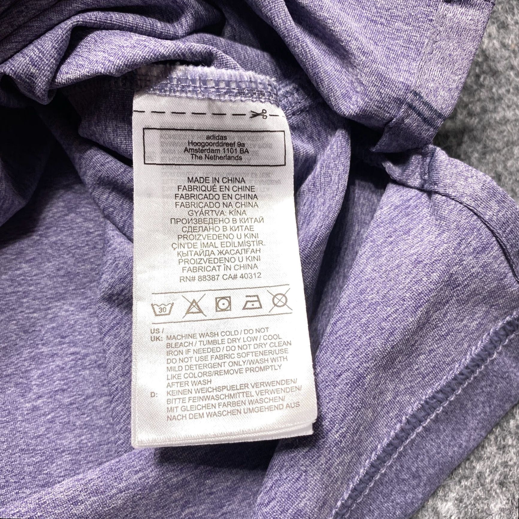 Adidas Adidas Polo Shirt Mens XL Purple Striped Short Sleeve Golf Athletic Top Size US XL / EU 56 / 4 - 5 Thumbnail