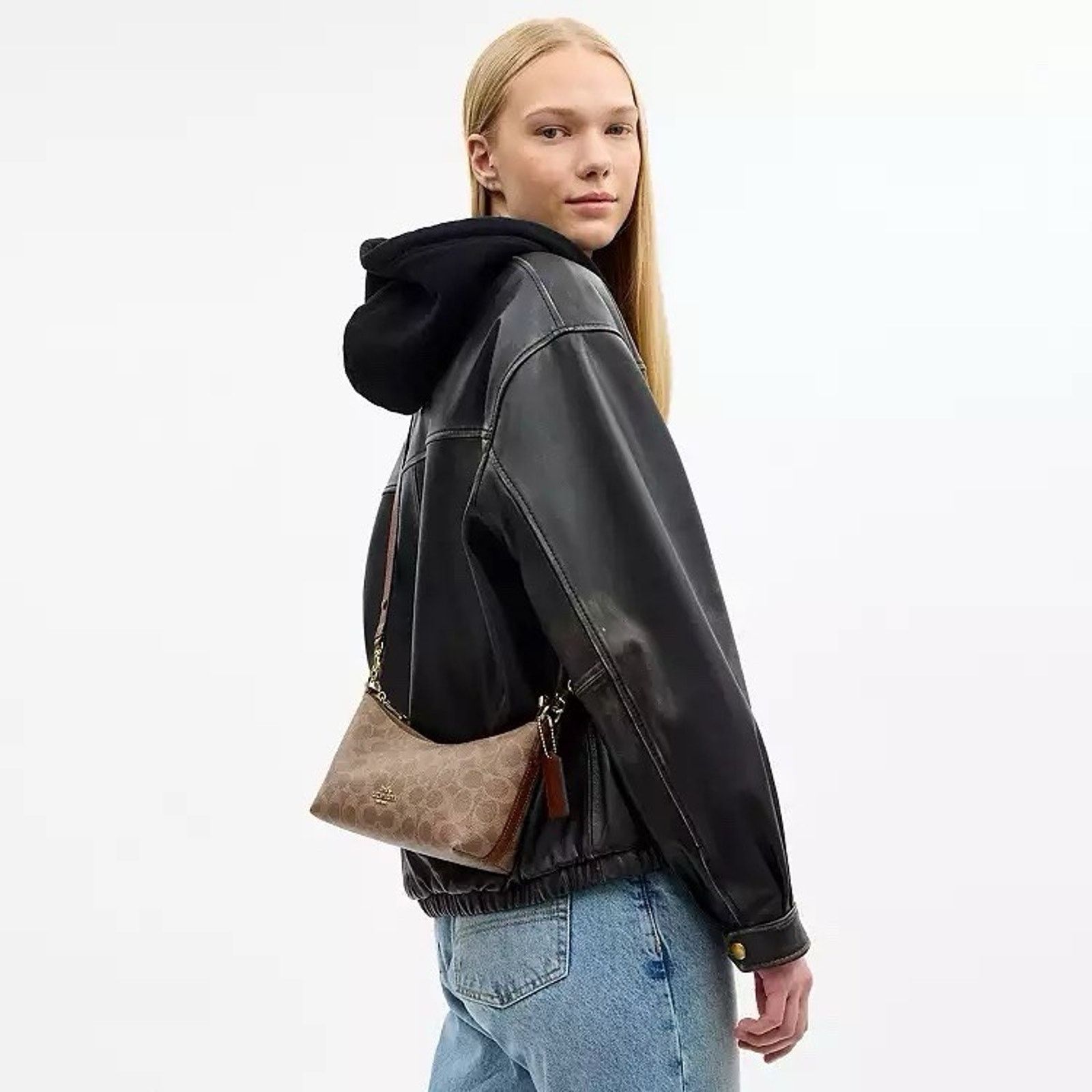 Coach NWT Coach Caitlin Shoulder Bag CEK80 Gold/Tan/Brown Size ONE SIZE - 10 Thumbnail