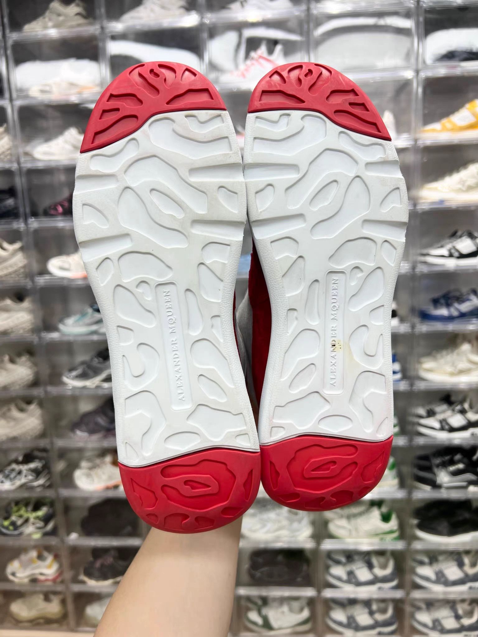 Alexander McQueen MCQ Alexander McQueen Sprint Runner White/Red Sneakers K15 Size US 9 / EU 42 - 8 Thumbnail